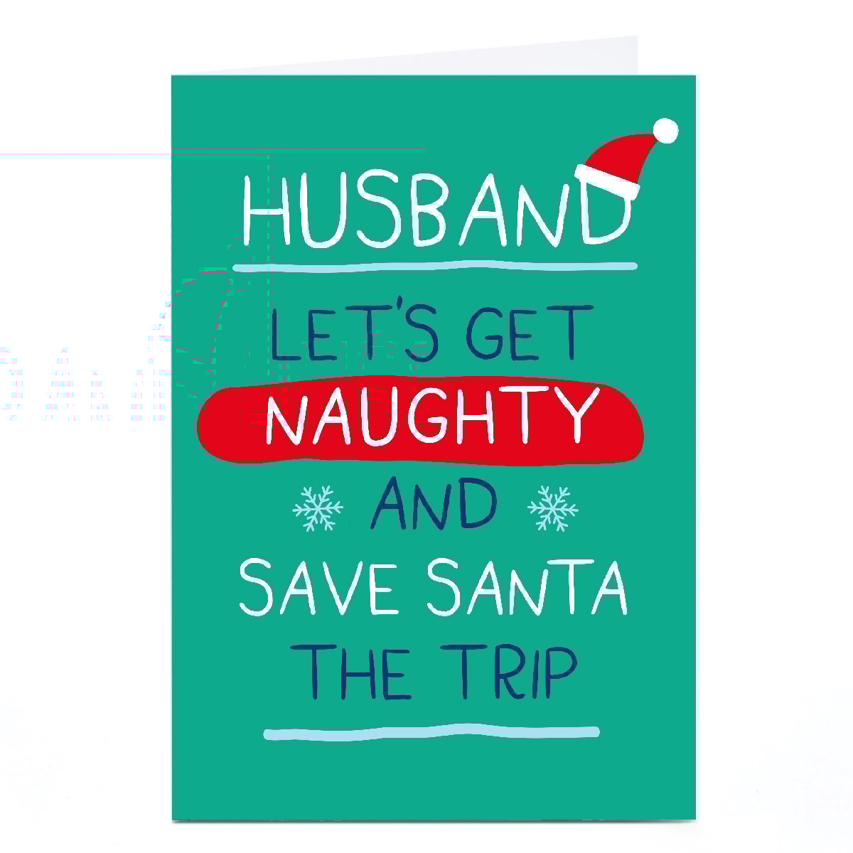 Personalised Bangheads Christmas Card - Let's Get Naughty