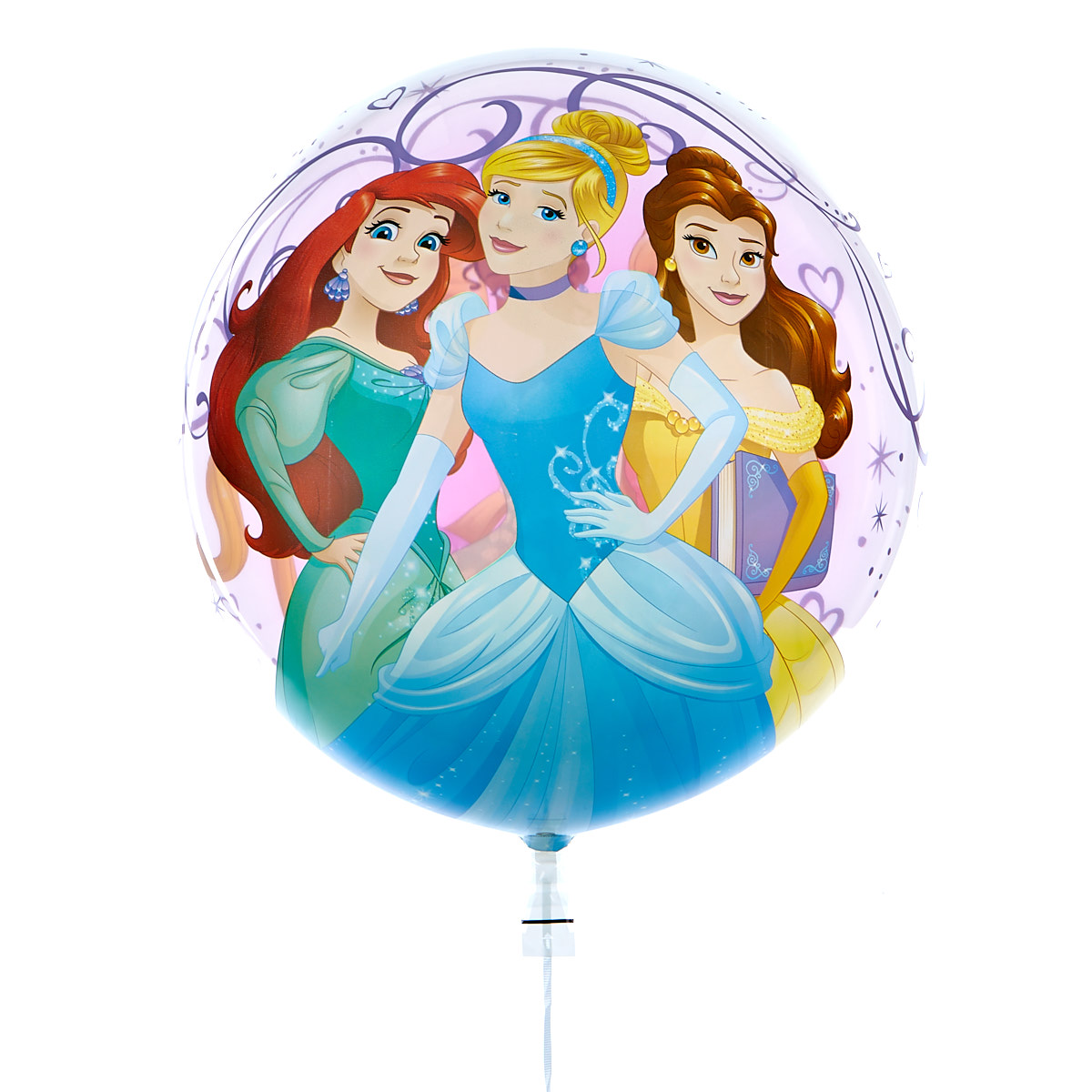 22-Inch Bubble Balloon - Disney Princesses - DELIVERED INFLATED!