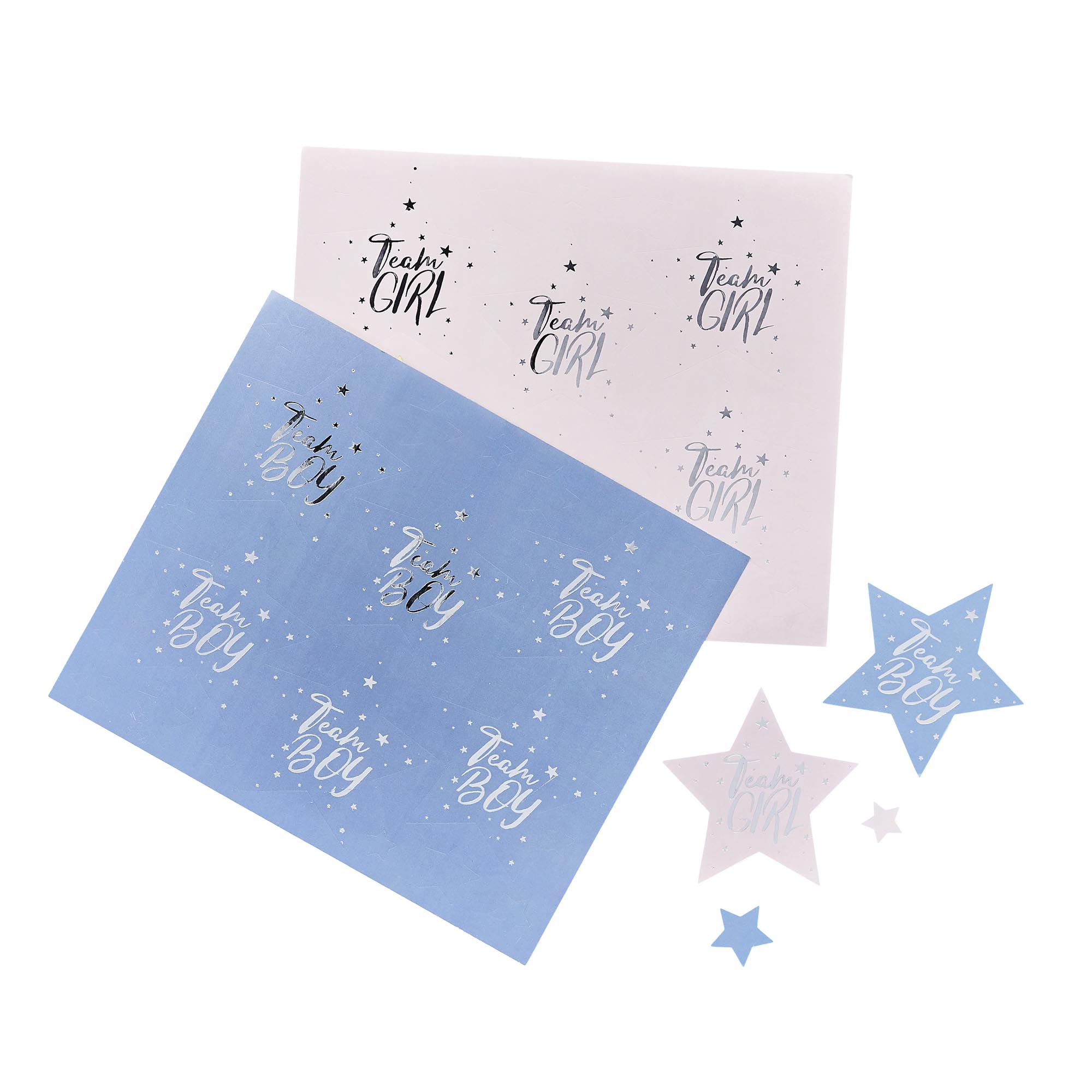 Team Boy & Team Girl Stickers - Pack of 24 