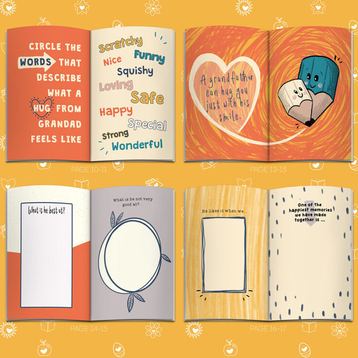 Personalised Fill In With Your Words Book About Grandad