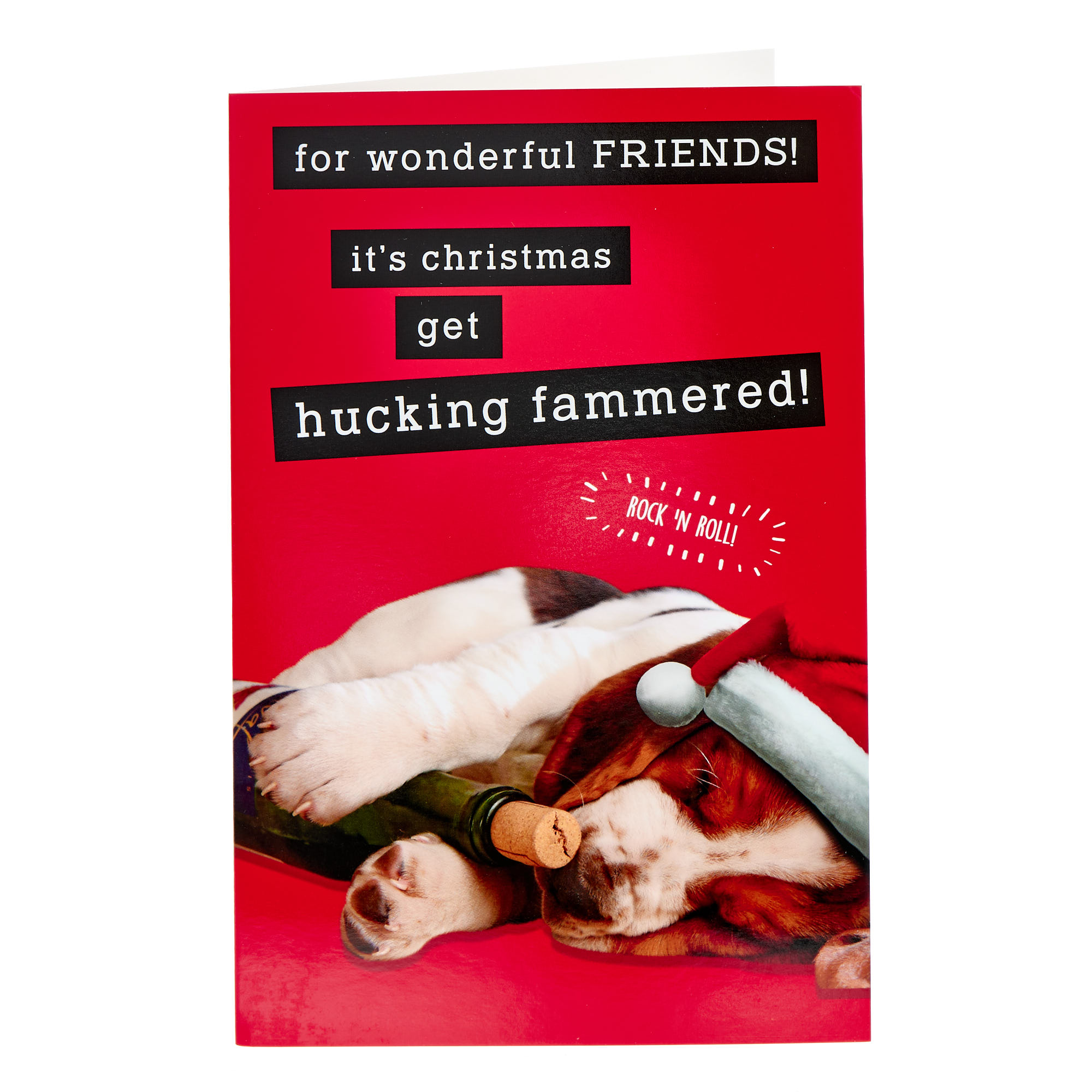 Friends Hucking Fammered Christmas Card