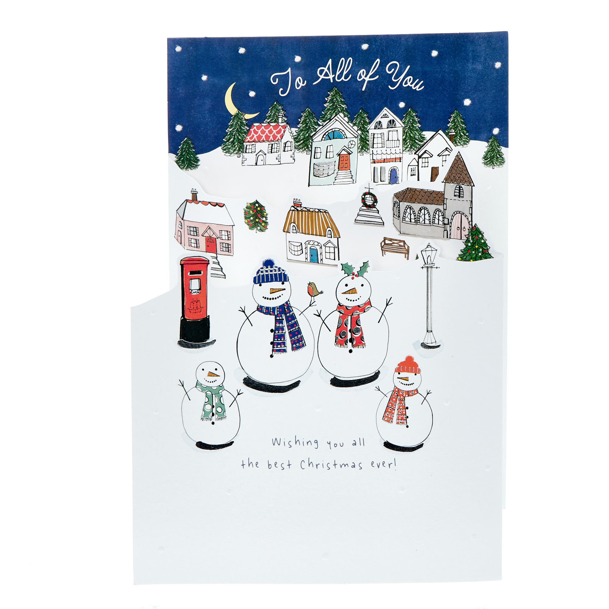 To All Of You Snowmen Christmas Card