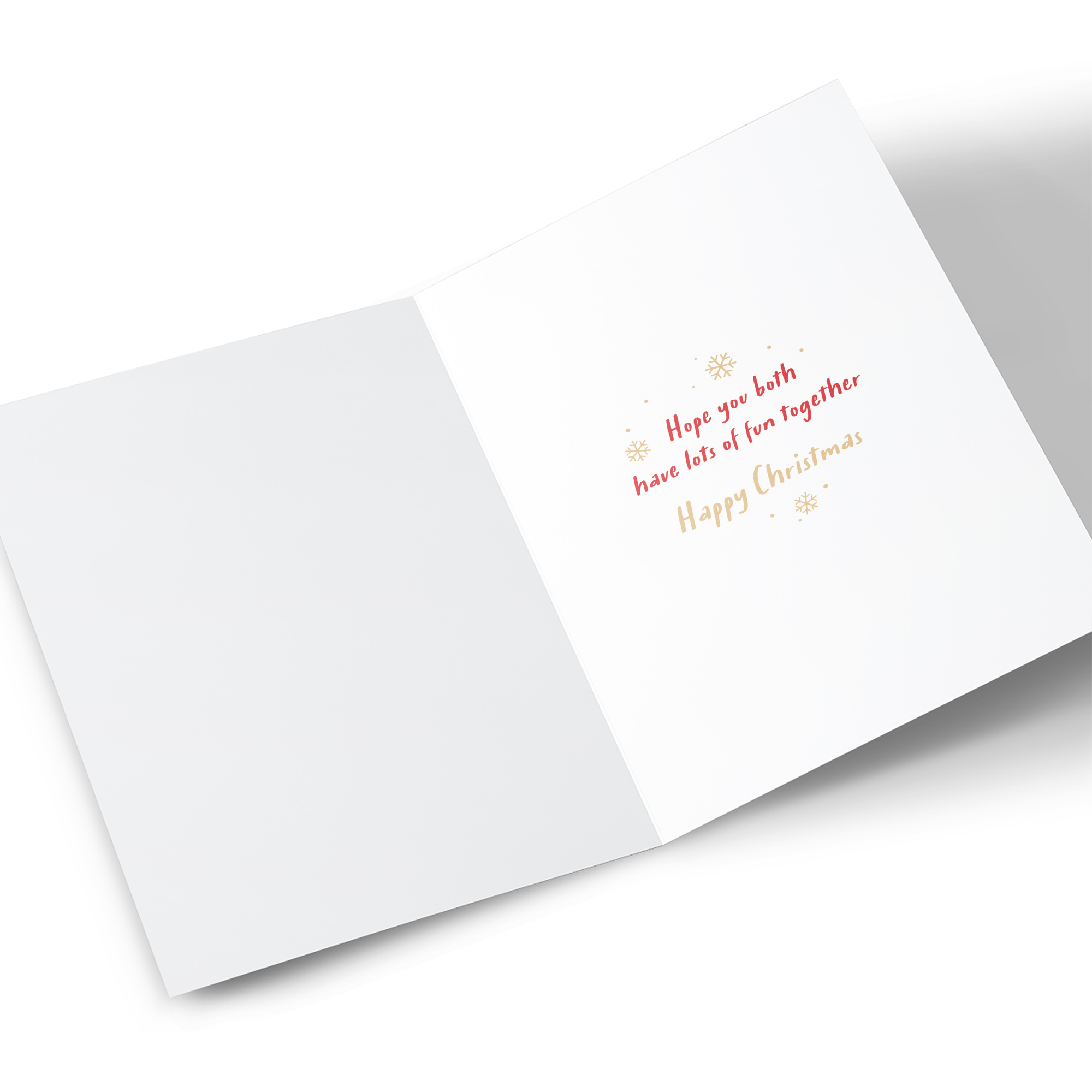 Christmas Card - Wishing You A Paw-fect Christmas, To Both of You