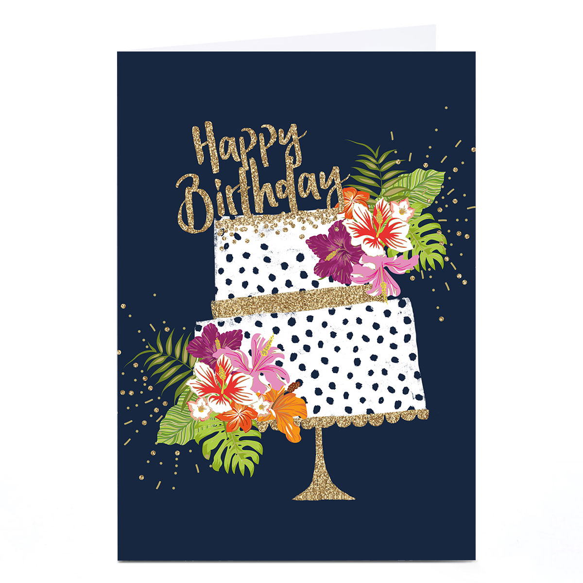 Birthday Card - Happy Birthday Cake