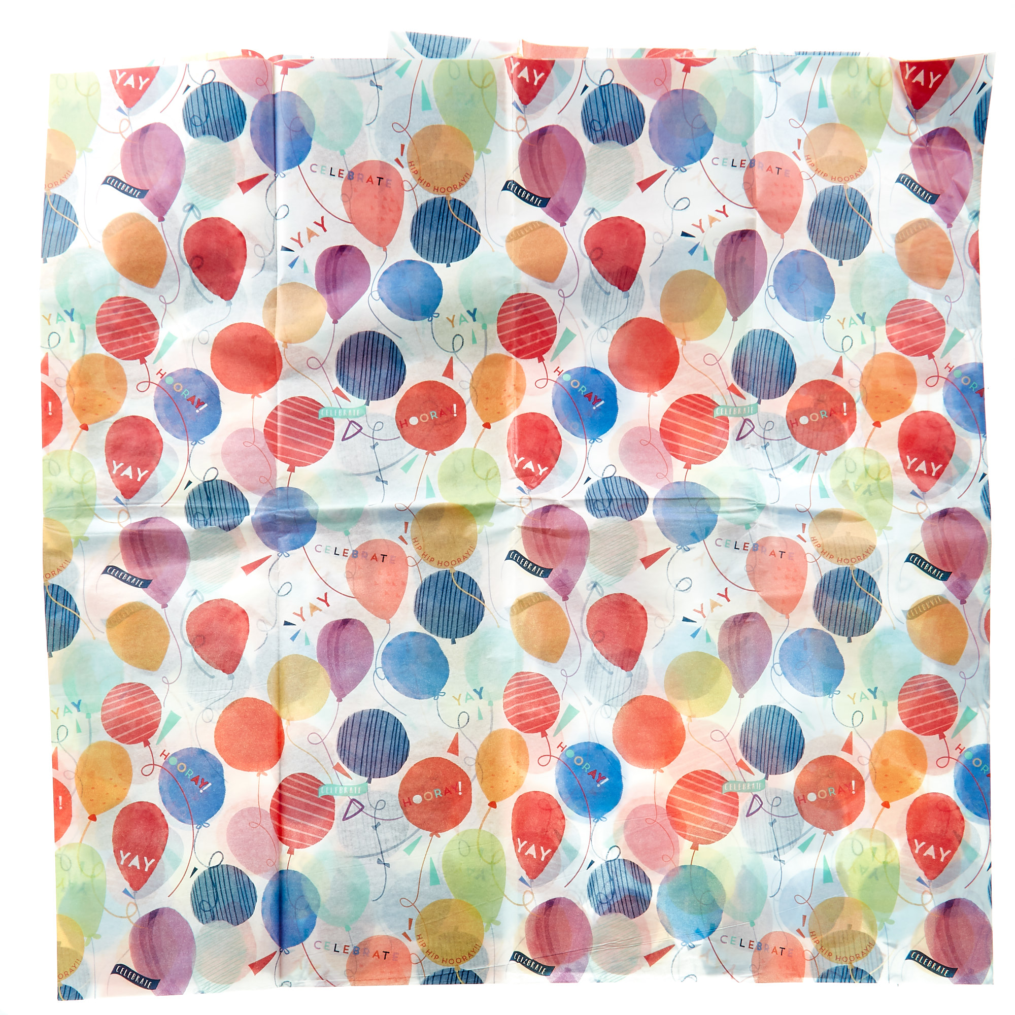 Rainbow Balloons Party Tableware & Decorations Bundle - 8 Guests