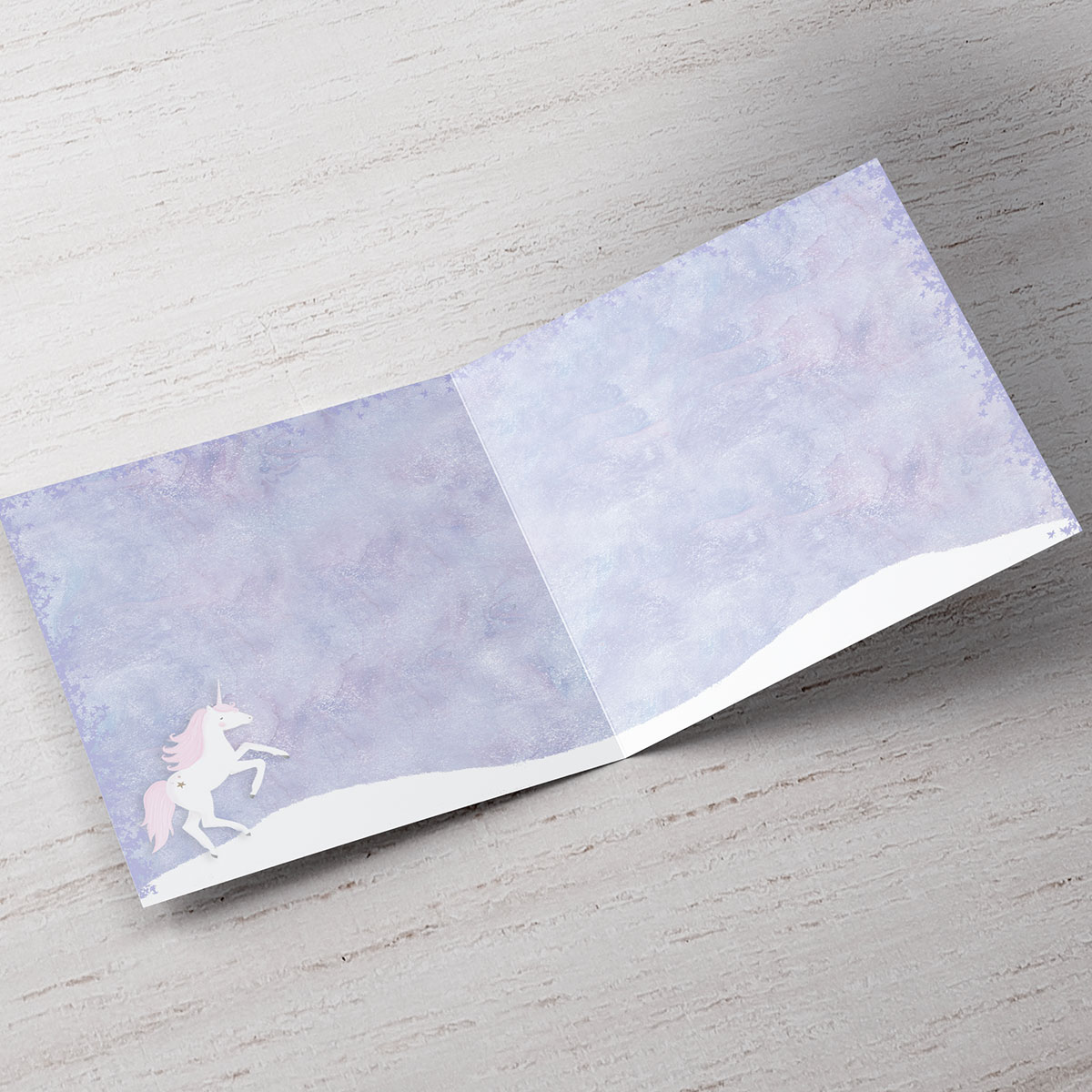 Personalised Christmas Card - Magical Unicorn, Granddaughter