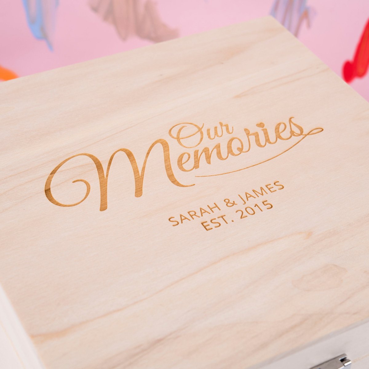 Engraved Storage Box - Our Memories