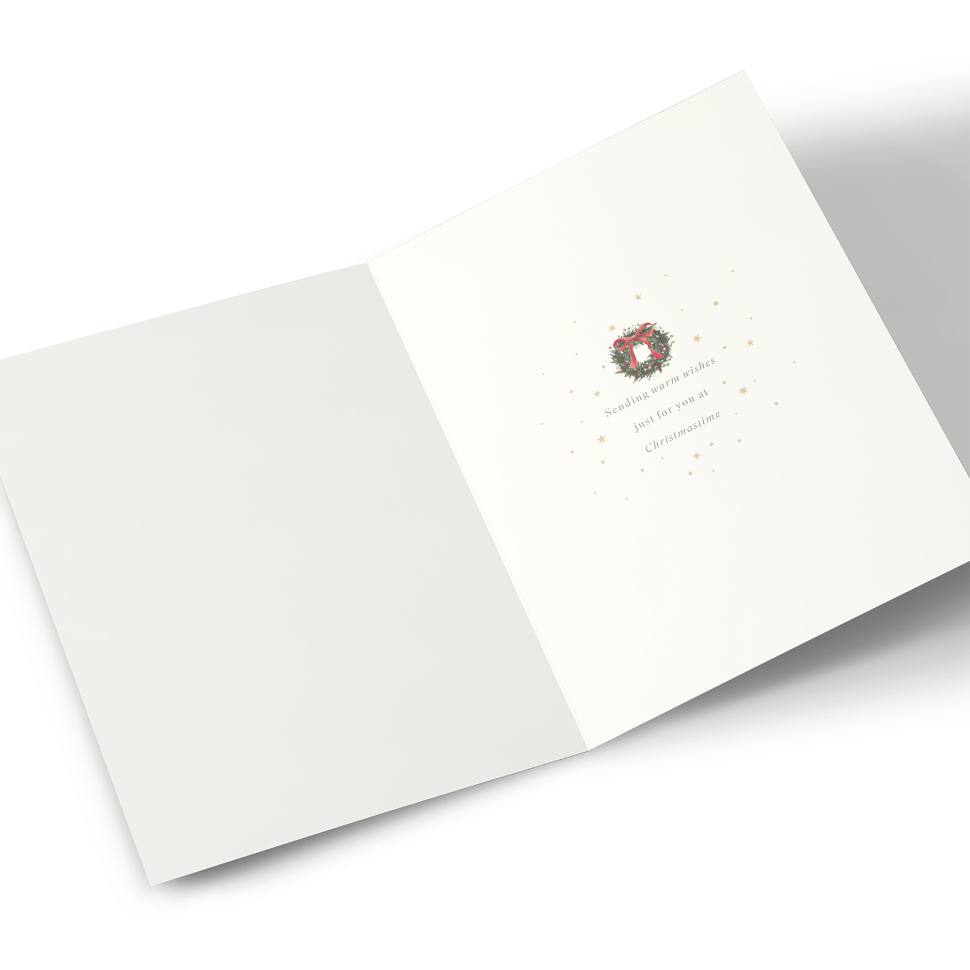Christmas Card - Winter Festive Fireplace, Just For You Nan