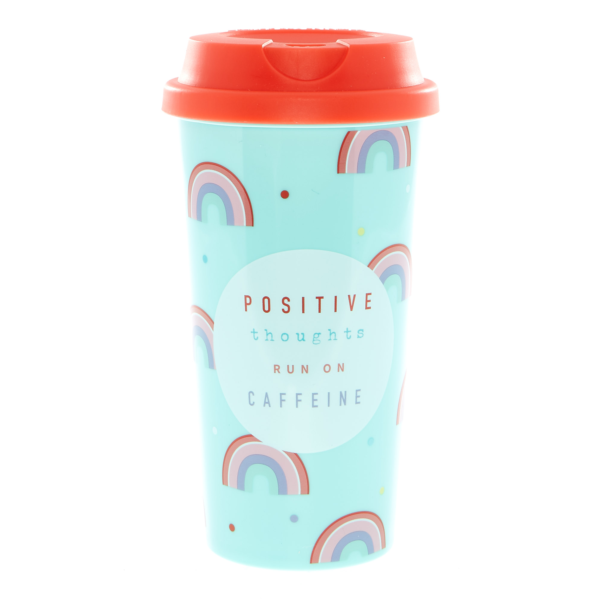 Positive Thoughts Rainbow Travel Mug