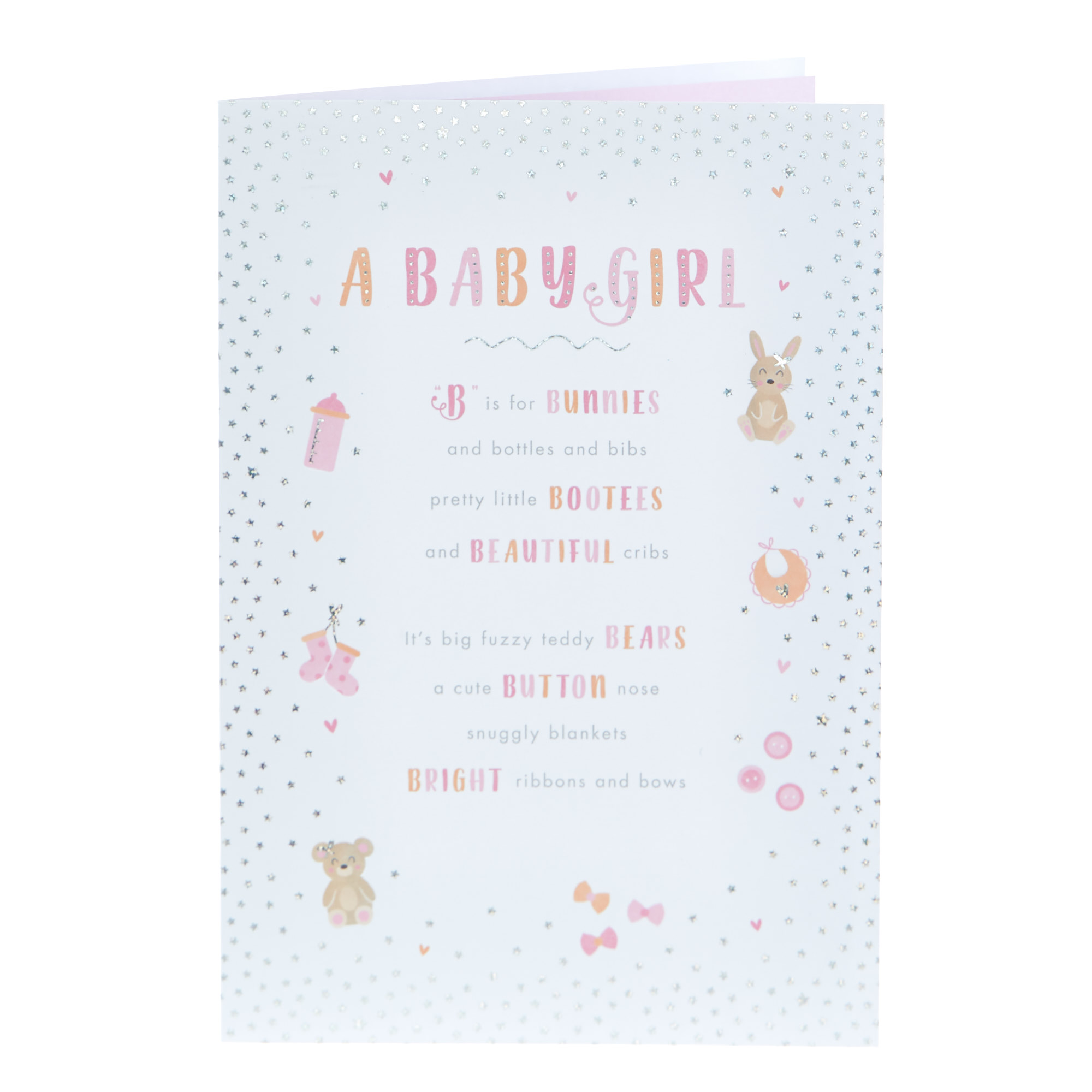 New Baby Card - A Baby Girl