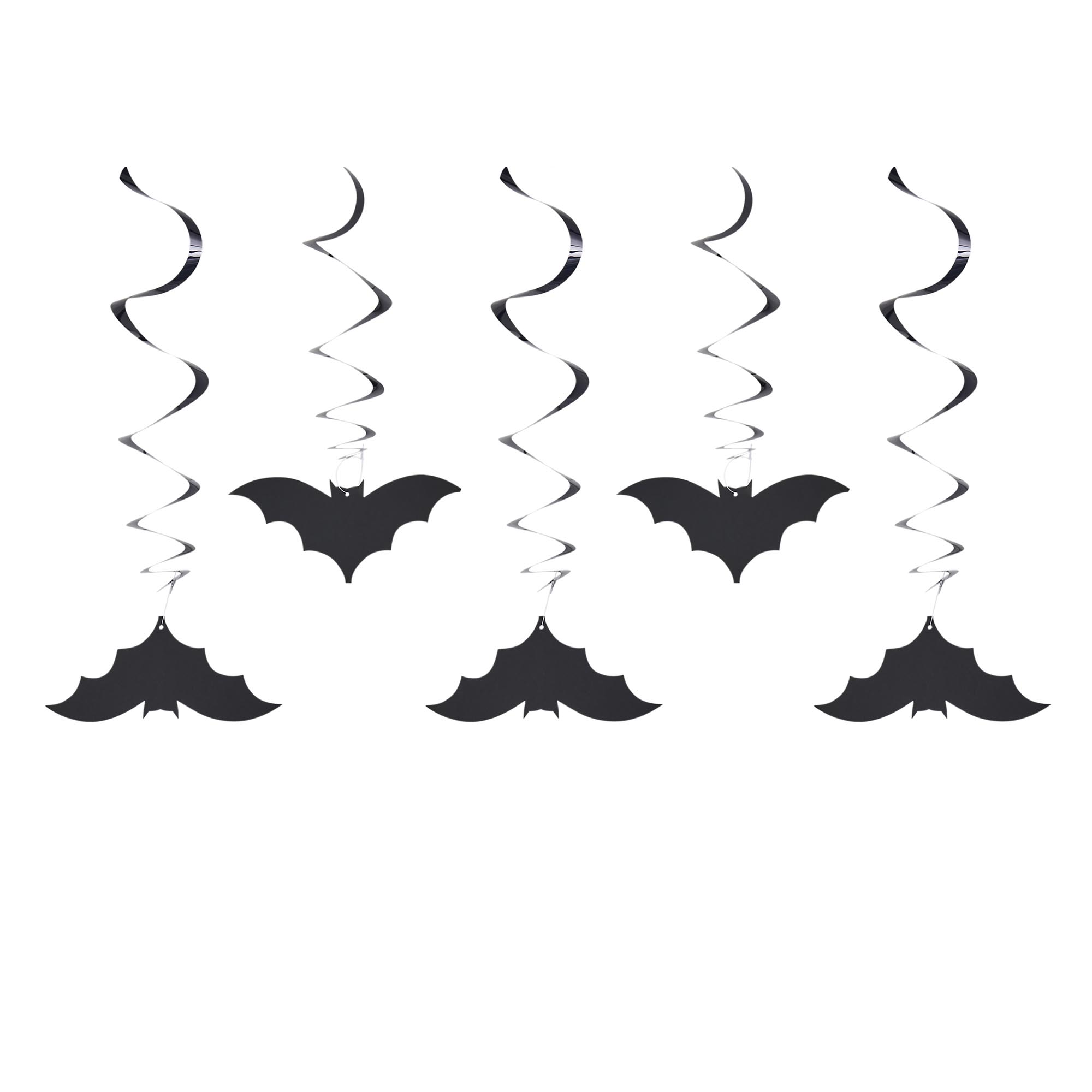 Bat Swirl Decorations - Pack of 5