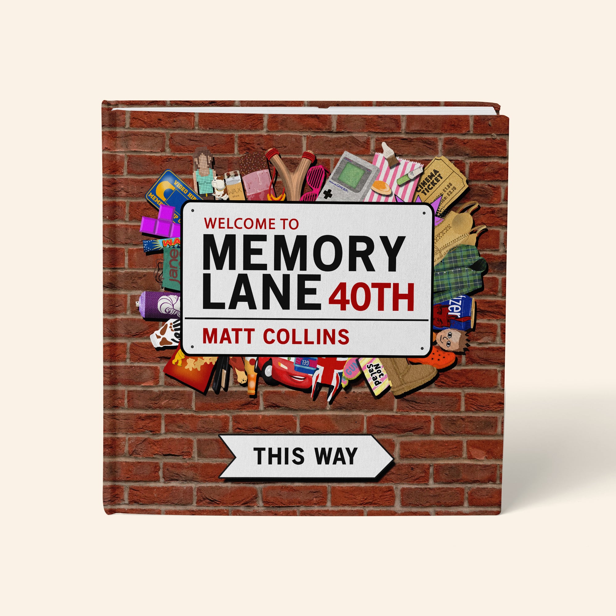 Personalised Book - Memory Lane 40th Birthday