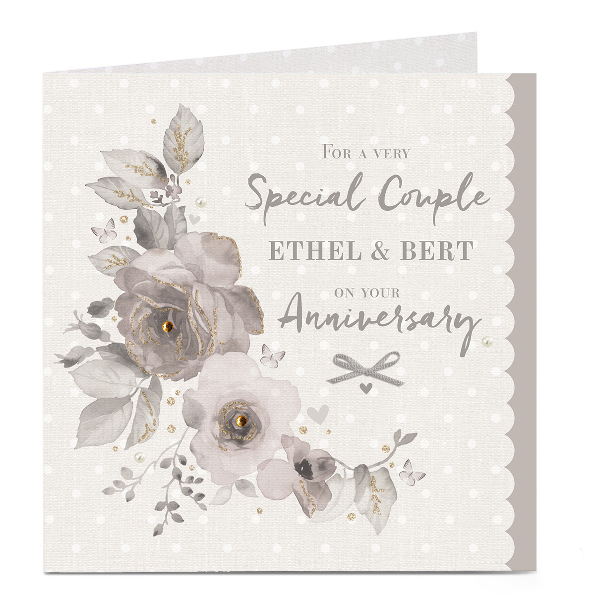 buy personalised anniversary card very special couple