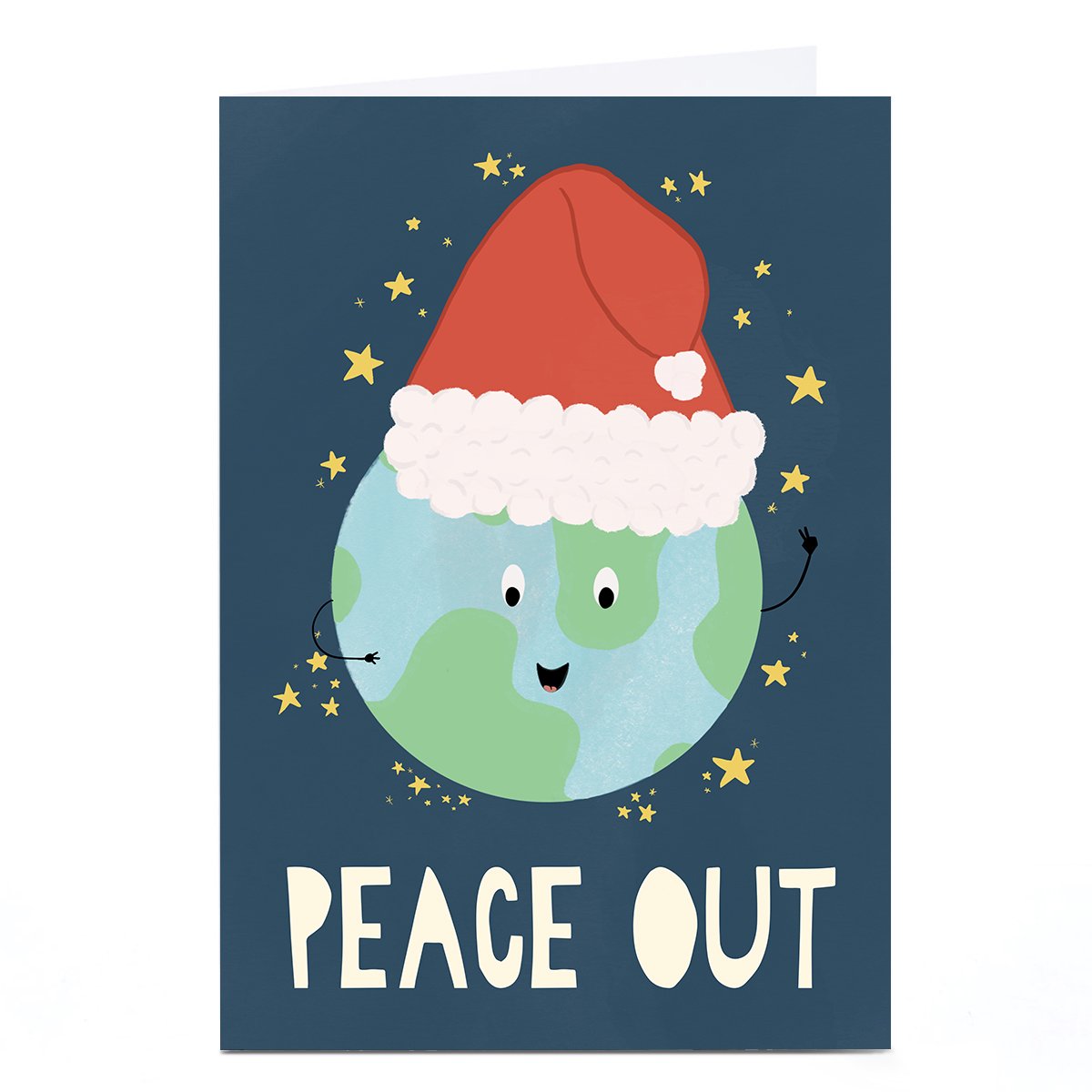Personalised Phoebe Munger Christmas Card - Peace Out