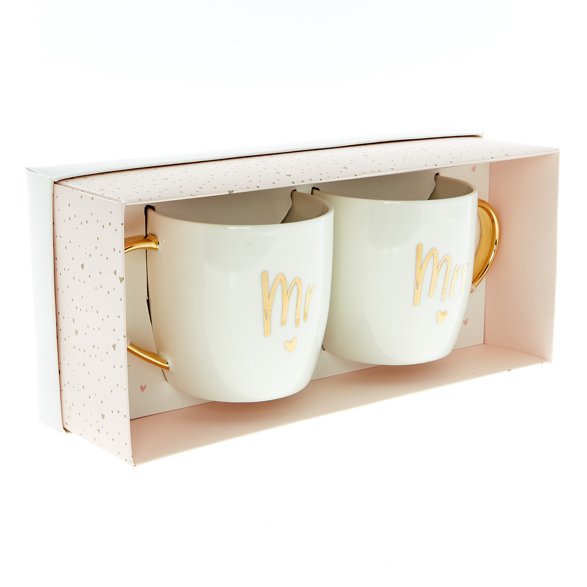 Two Hearts Mr & Mrs Mug Set