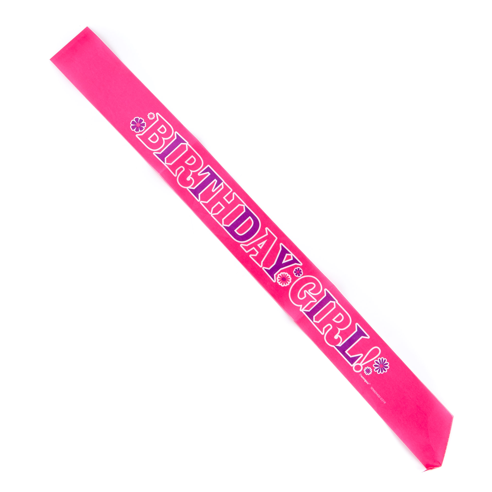 Pink & Purple Birthday Girl Sash