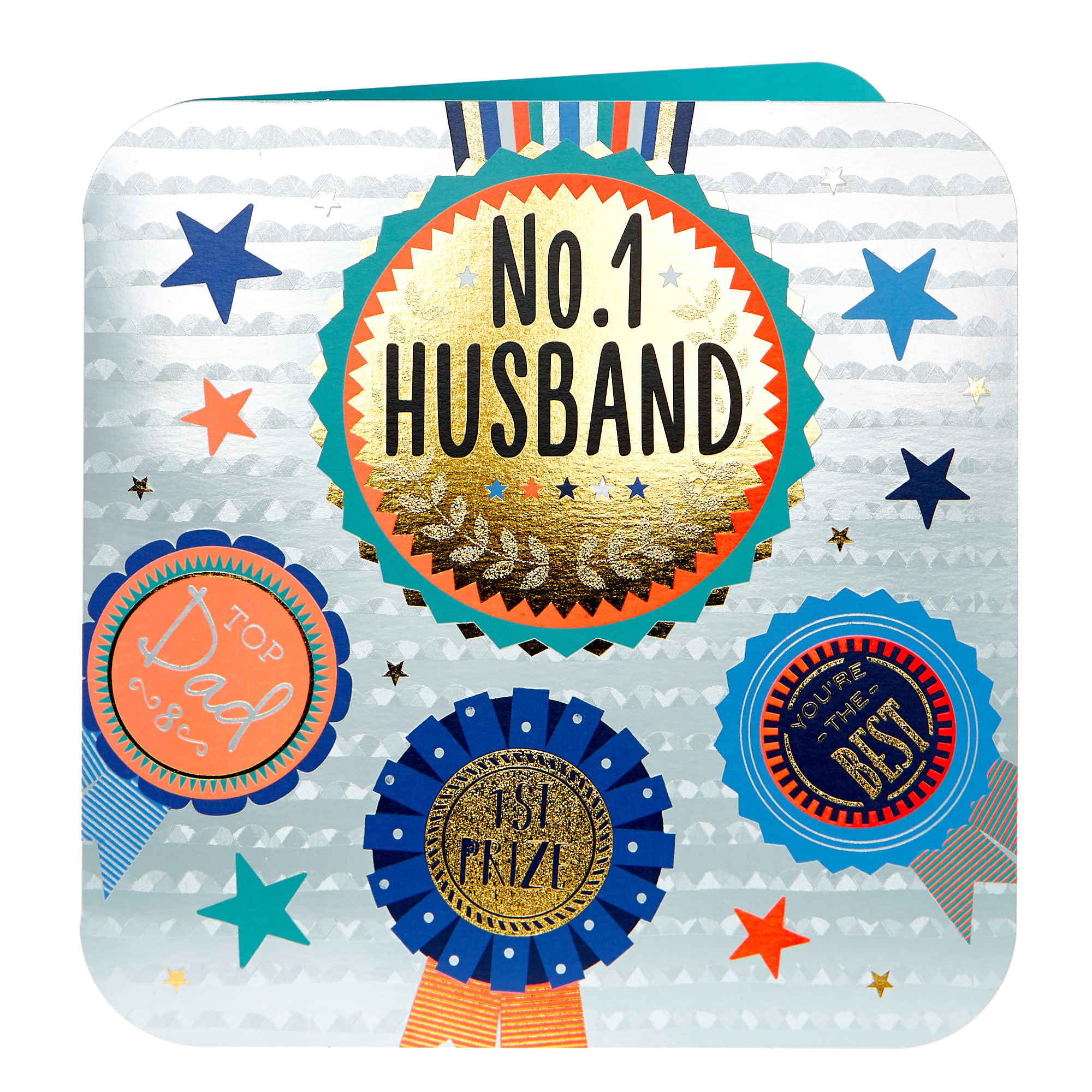 Platinum Collection Father's Day Card - No.1 Husband 