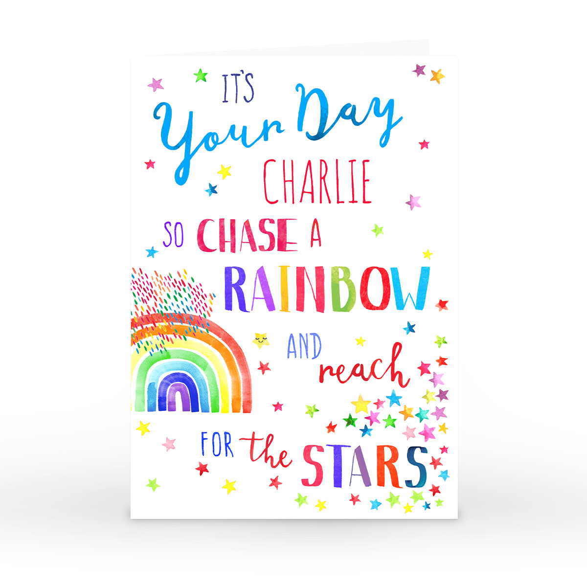 Personalised Nik Golesworthy Card - Chase A Rainbow 