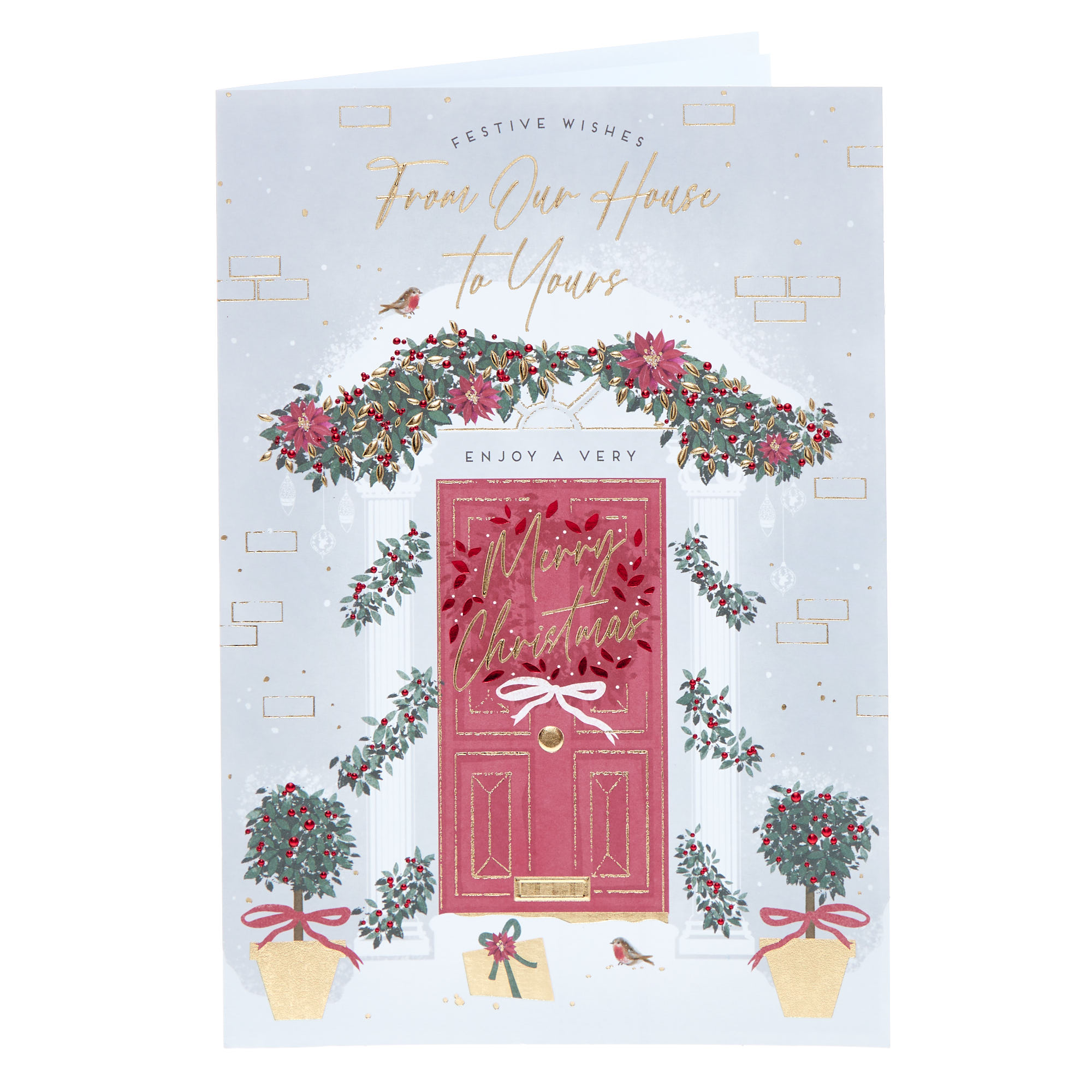 From Our House To Yours Red Door Christmas Card
