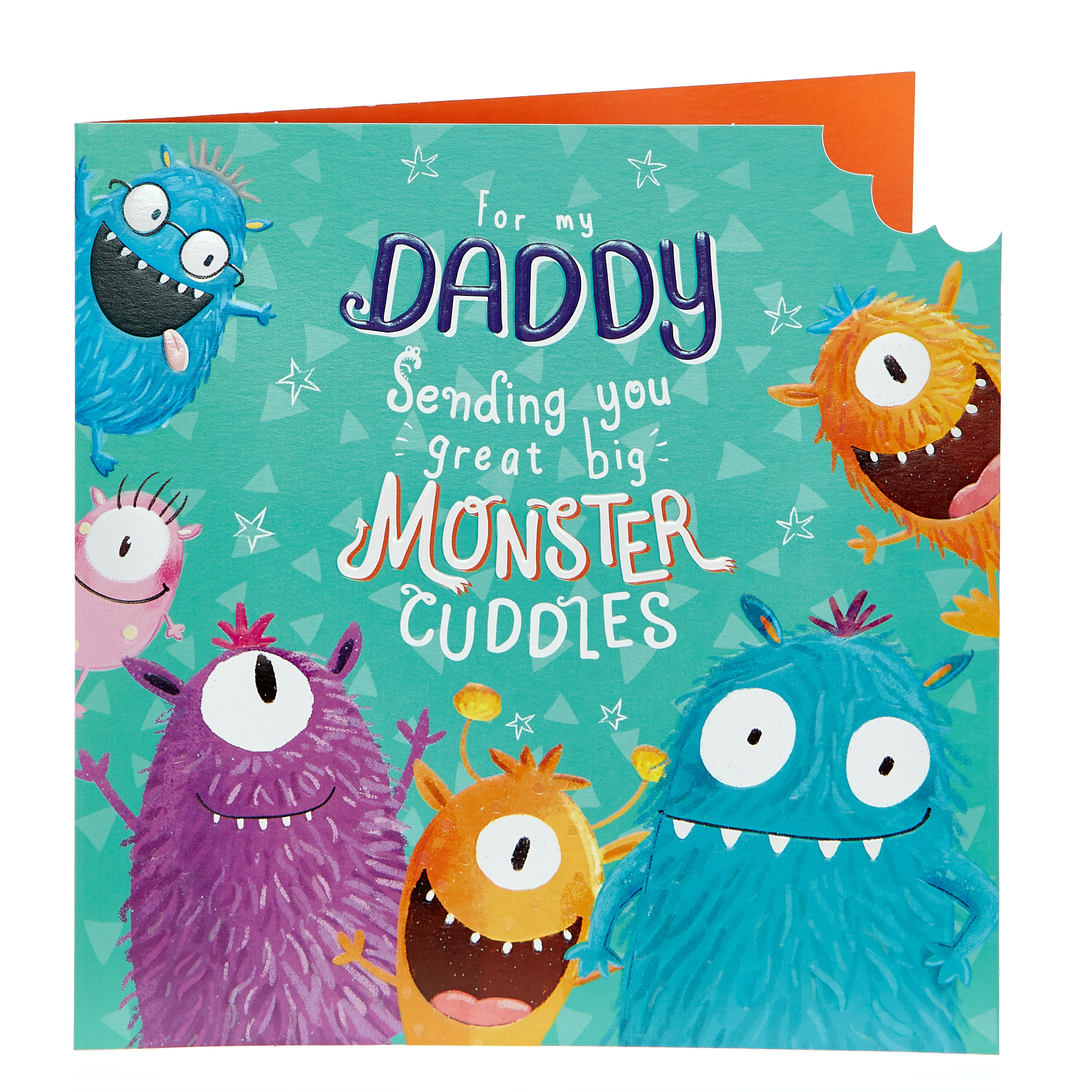 Father's Day Card - Daddy Big Monster Cuddles