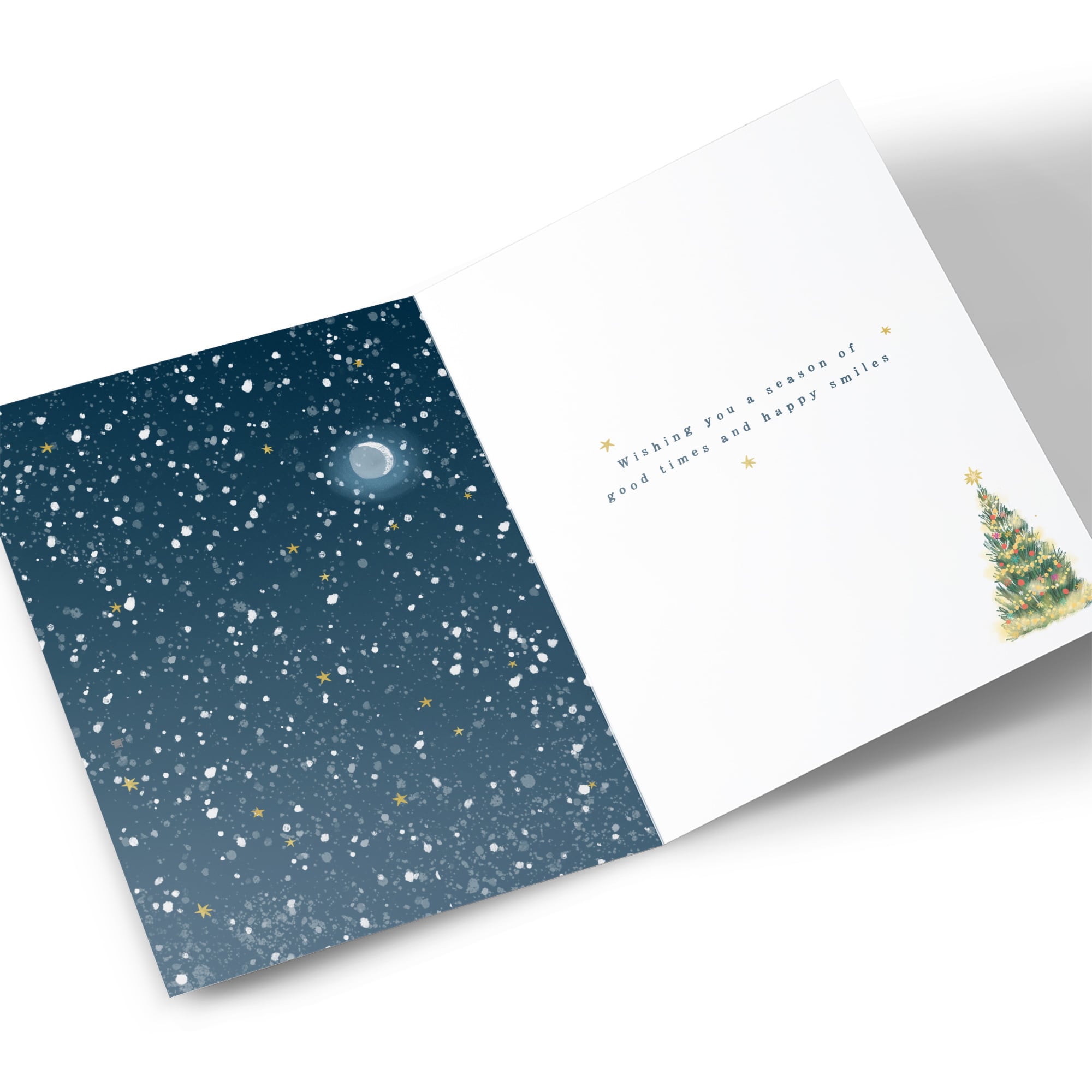 Christmas Card - Village Skating Scene