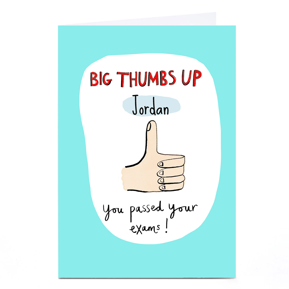 Personalised Card - Eday Big Thumbs Up