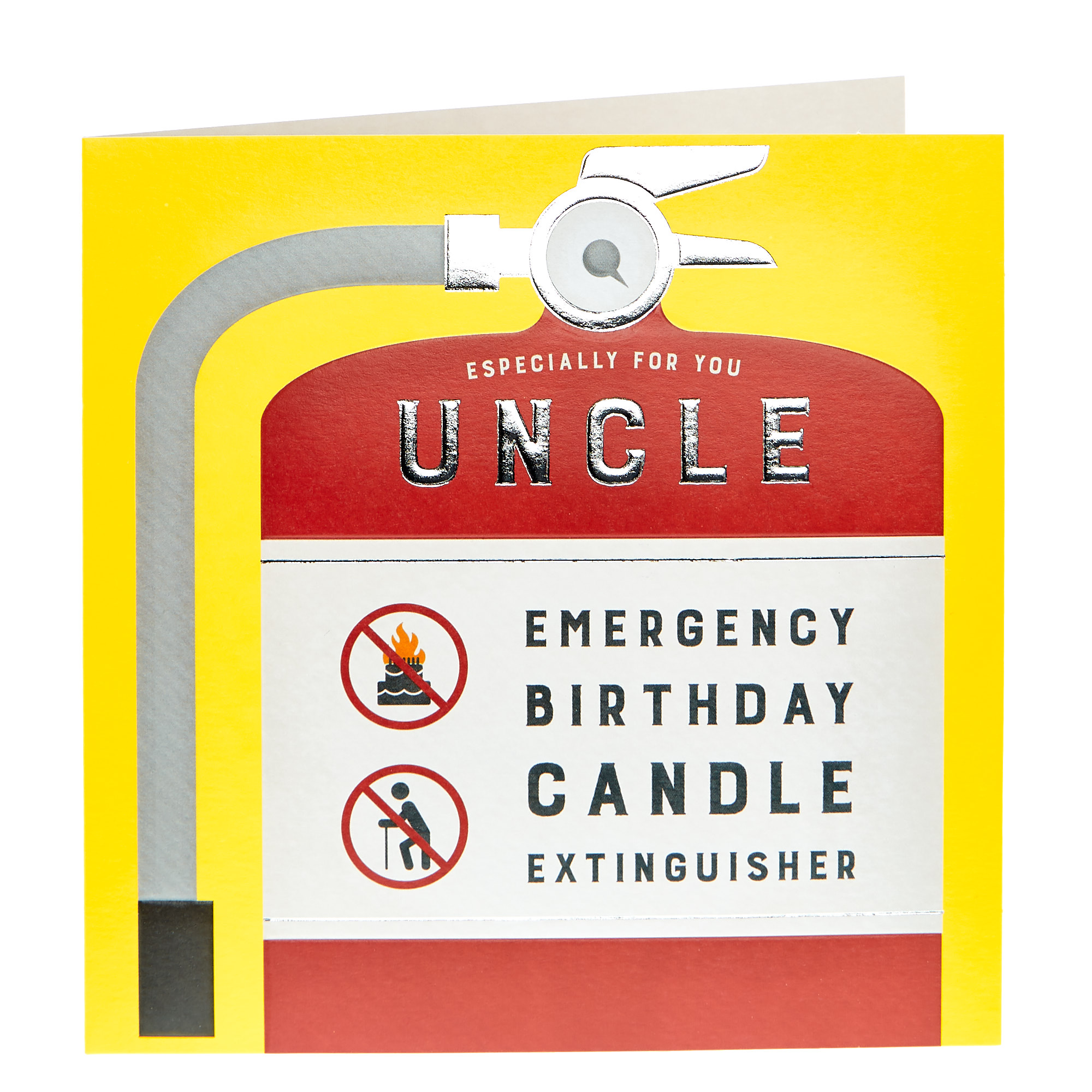 Birthday Card - Uncle, Candle Extinguisher