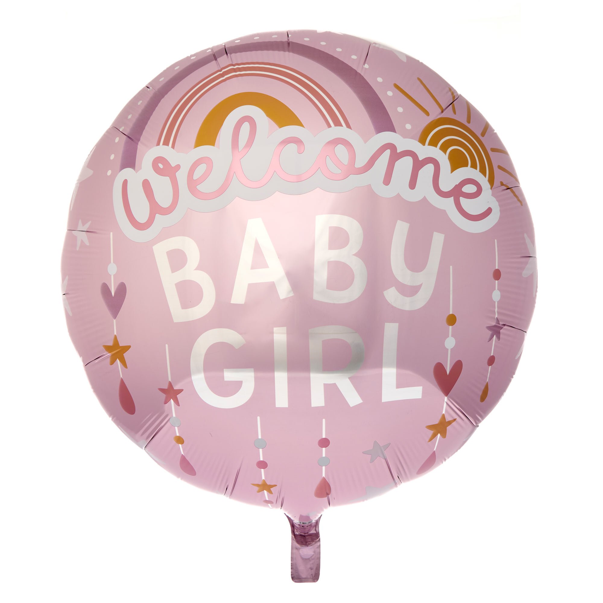 Welcome Baby Girl 31-Inch Foil Helium Balloon