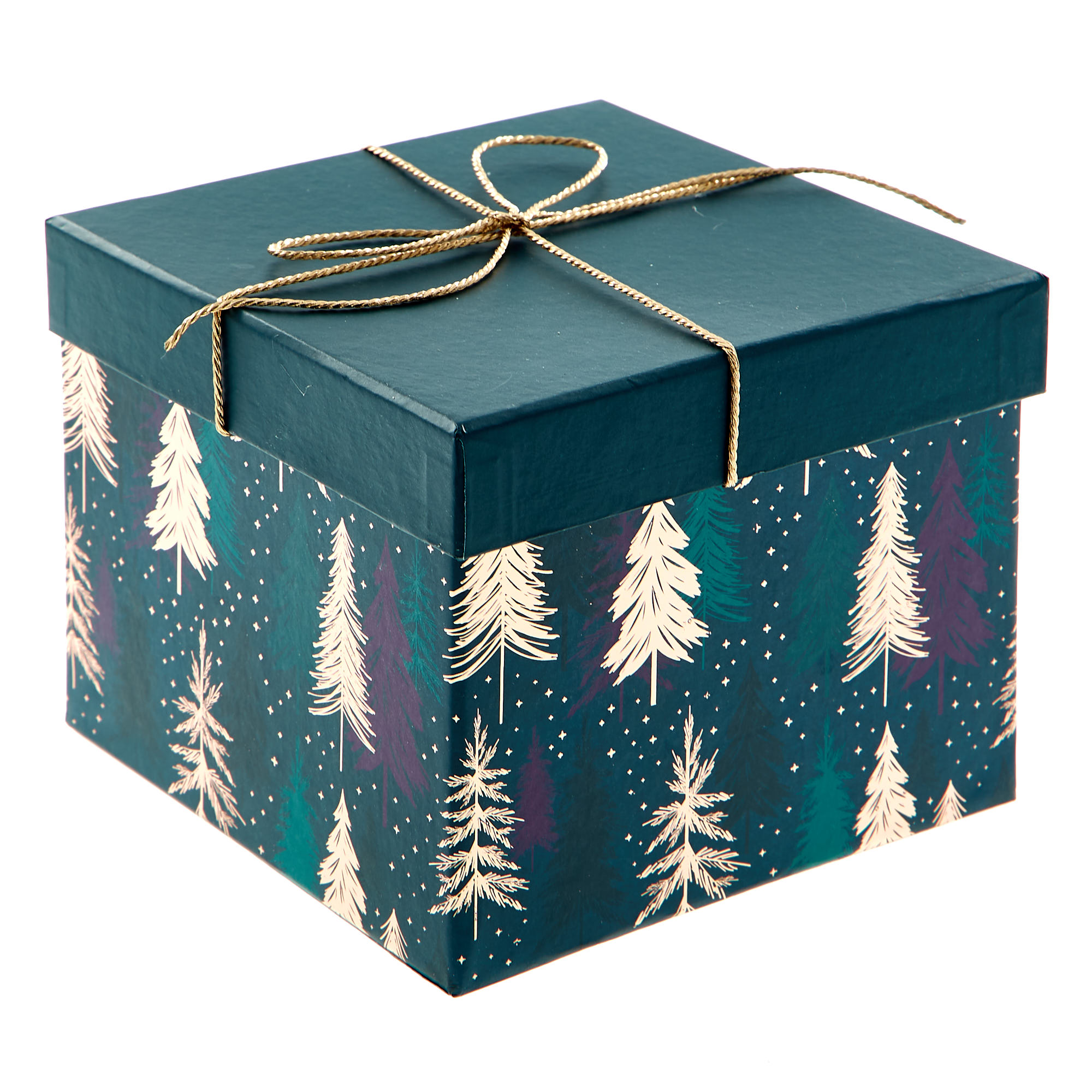 Green Trees Christmas Gift Boxes - Set of 4