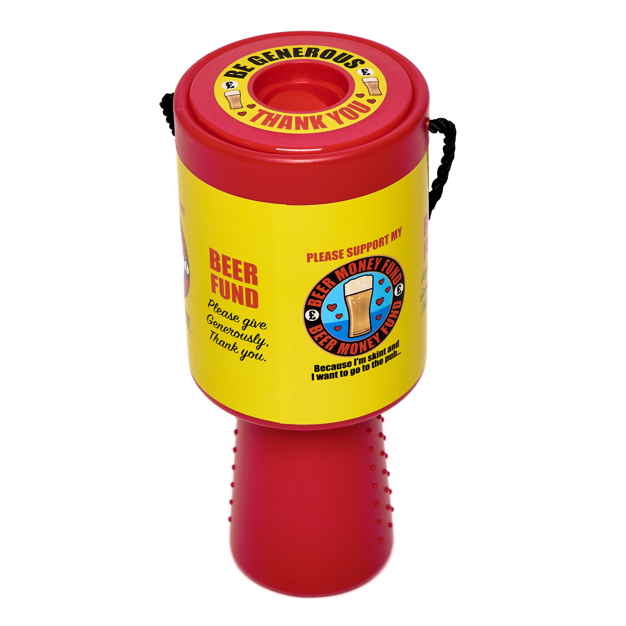 Beer Fund Novelty Charity Box & Stickers