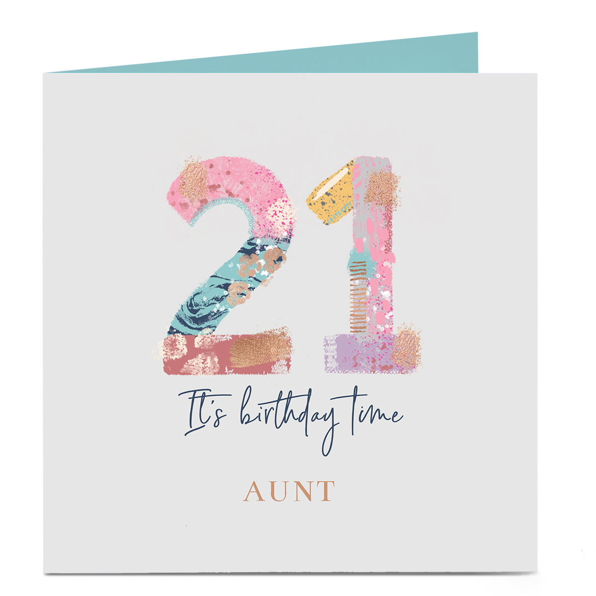 Personalised 21st Birthday Card - Birthday Time! Any Recipient 