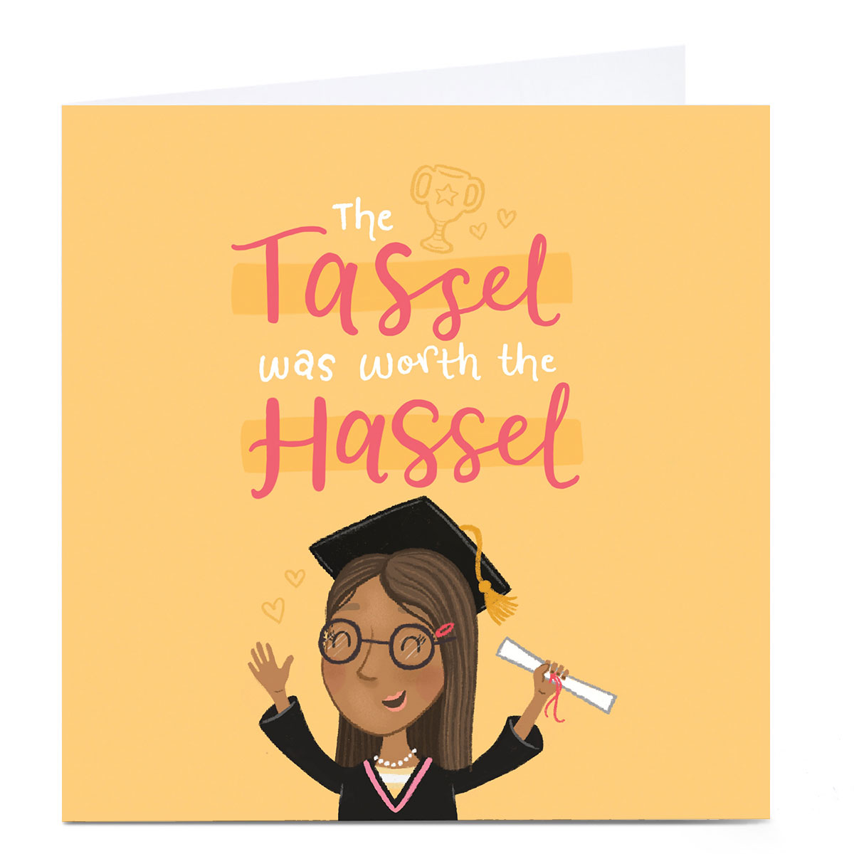 Personalised Blue Kiwi Graduation Card - Tassel Hassel 