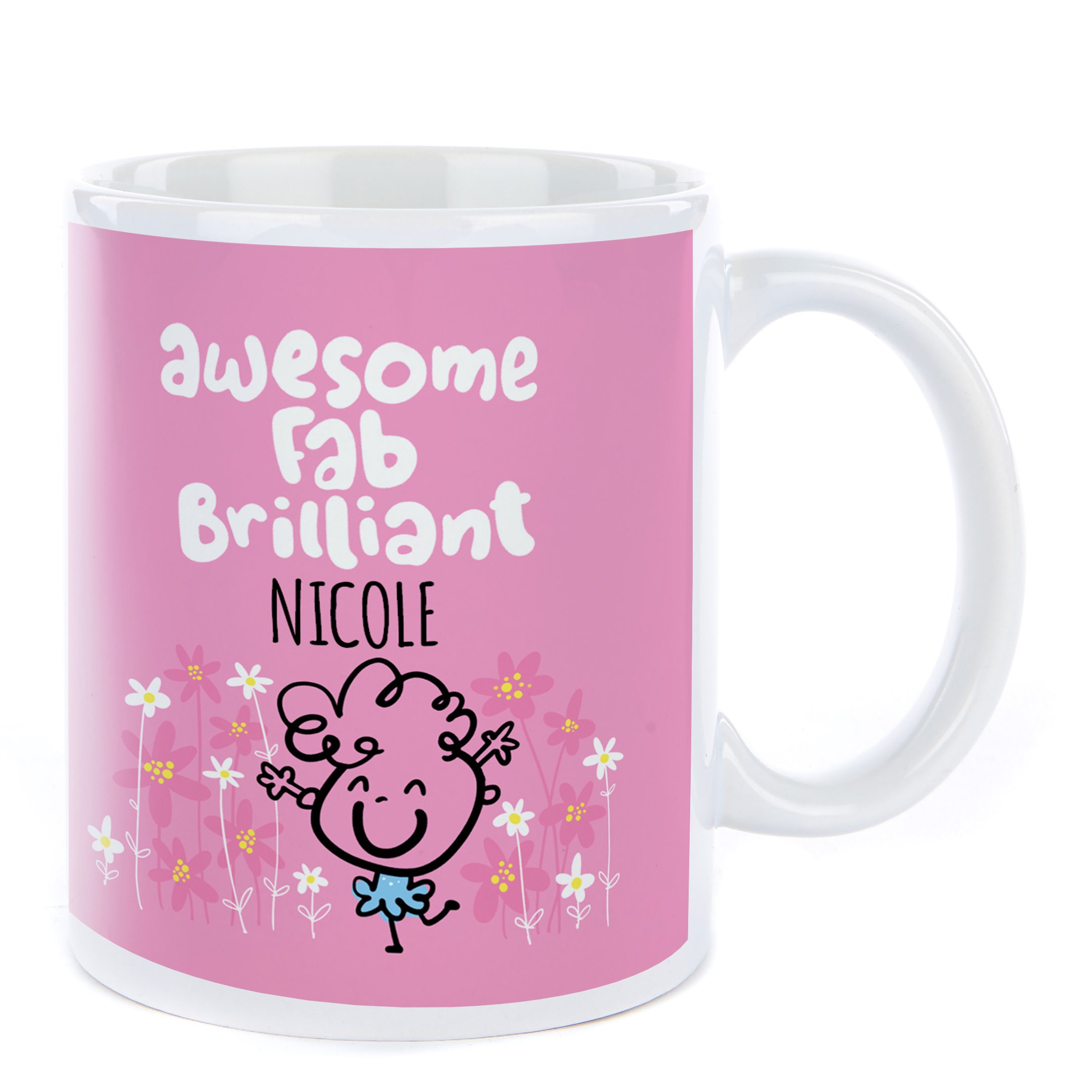 Personalised Fruitloops Mug - Awesome Fab Brilliant, Pink 