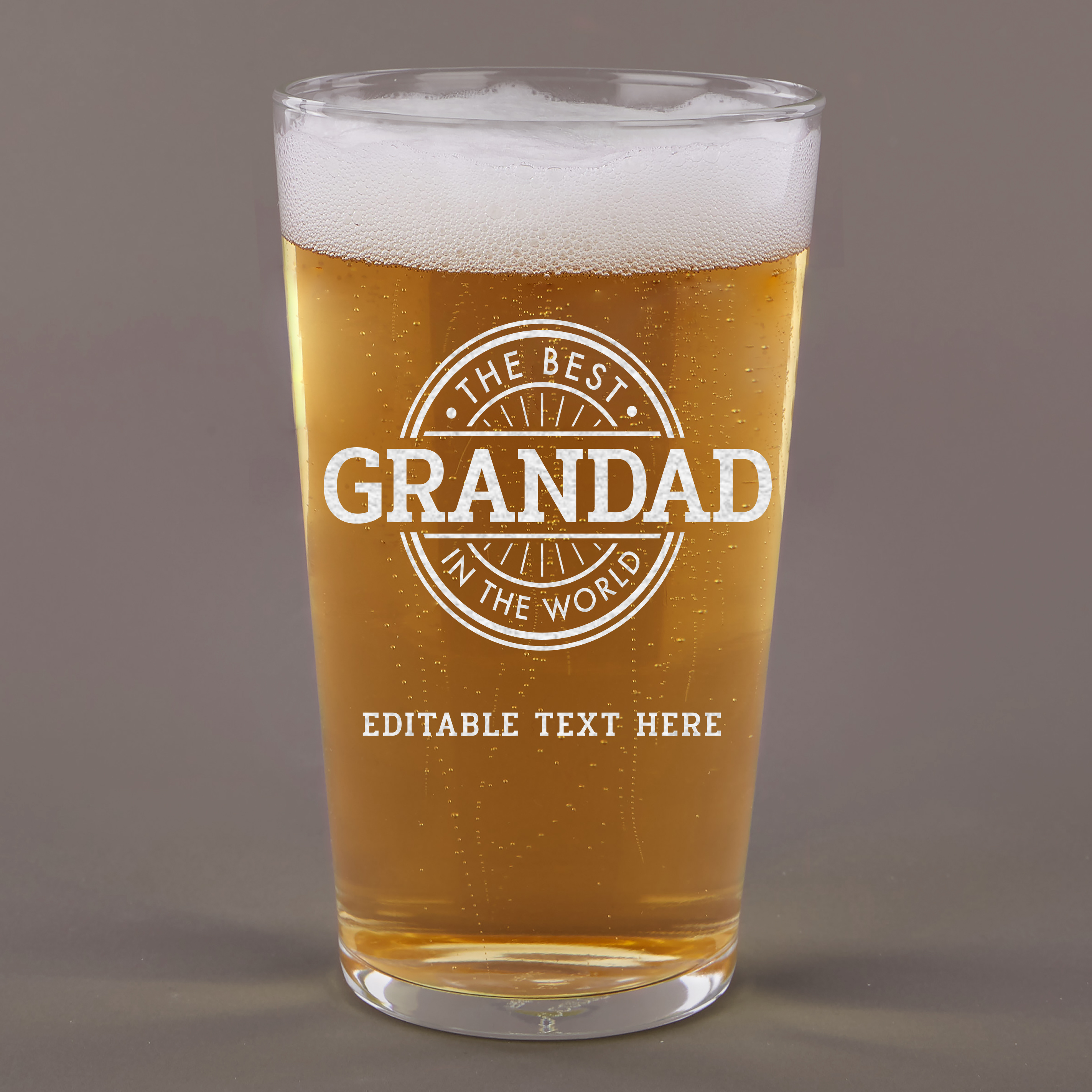 Personalised Pint Glass - The Best In The World