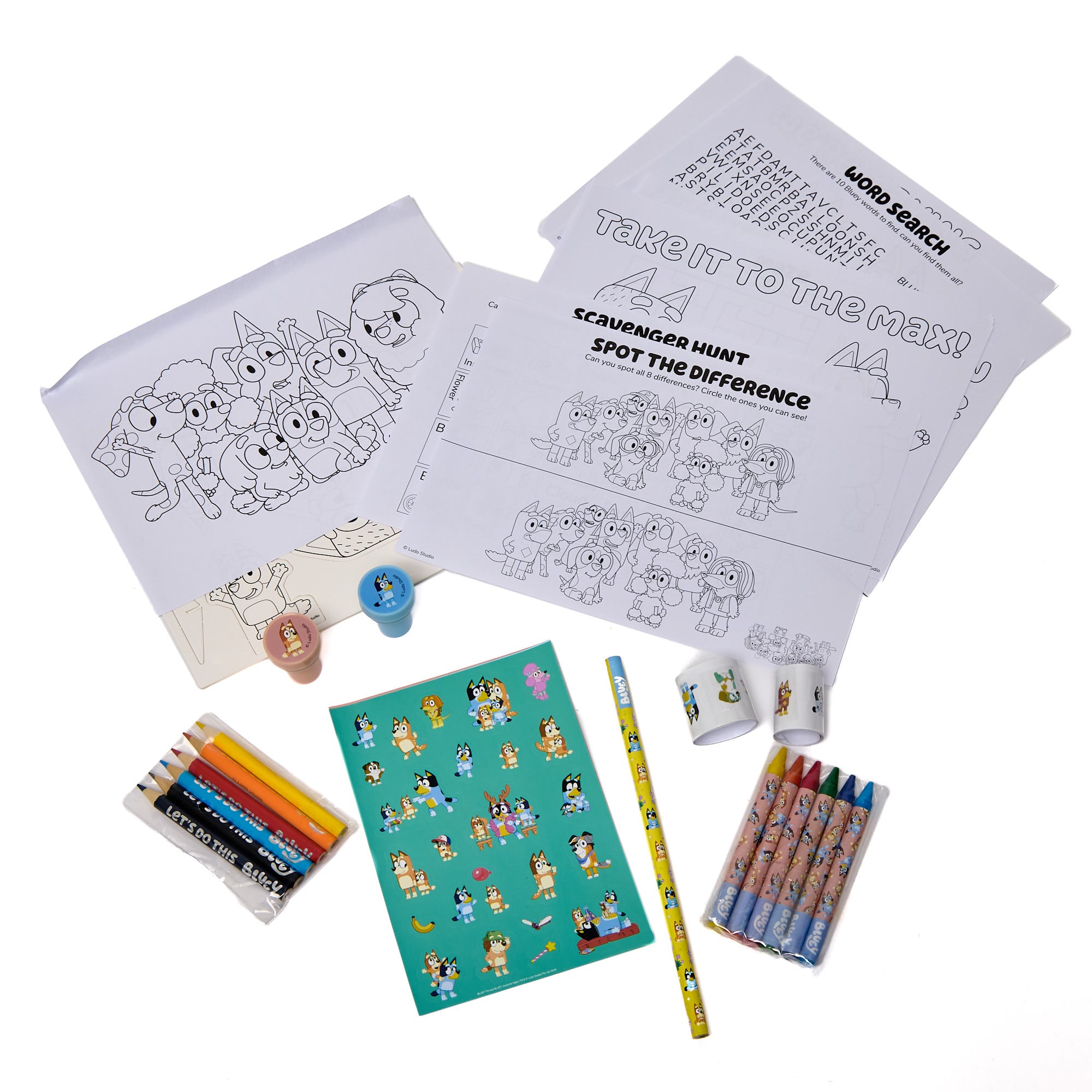 Bluey Car Stationery Set
