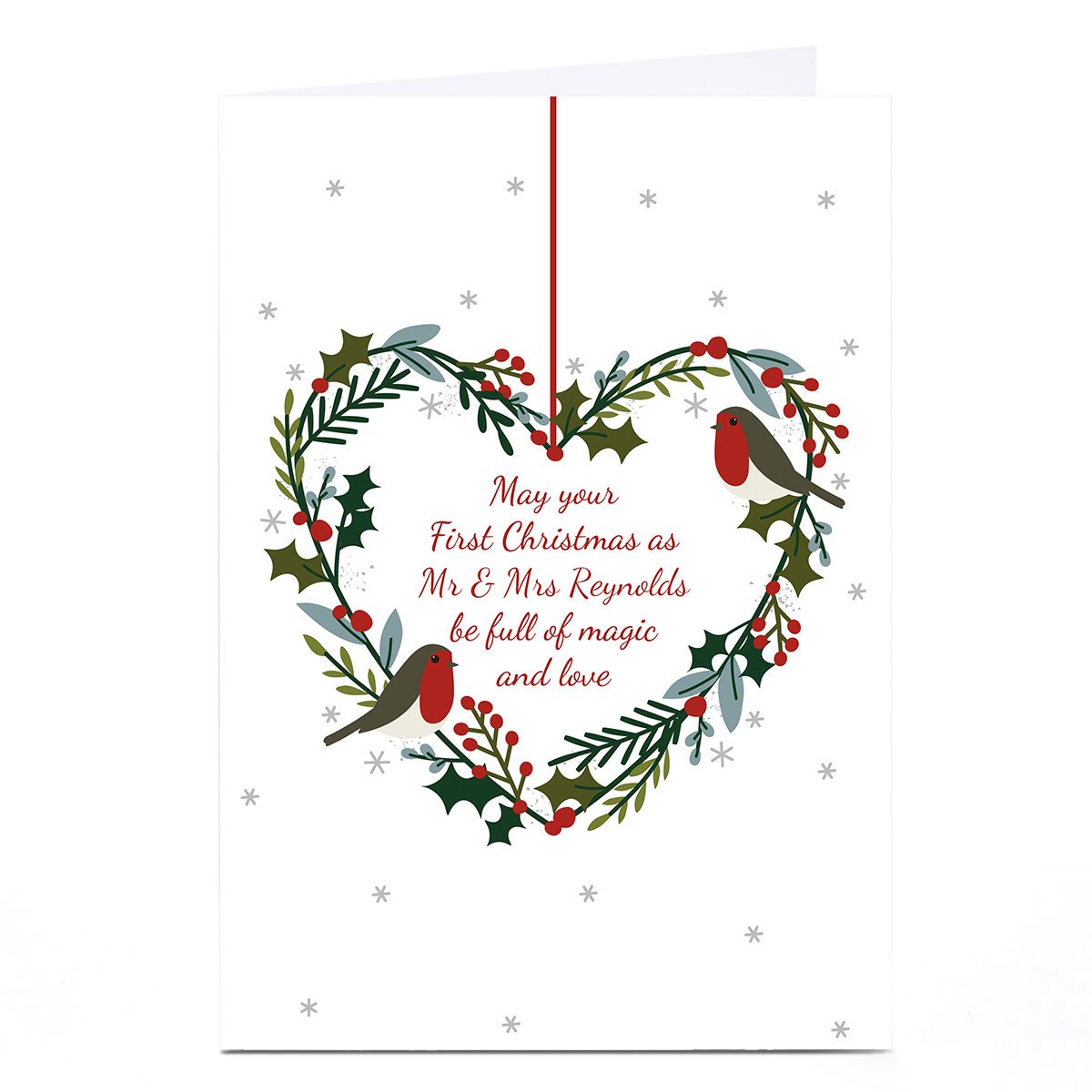 Personalised Christmas Card - Magic and Love 