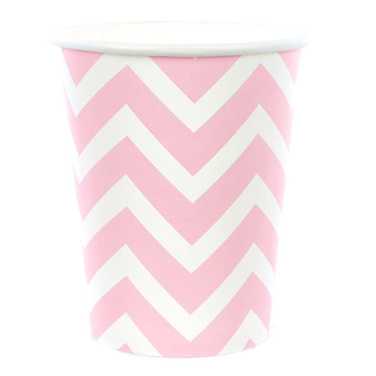 Pink Spots & Chevrons Party Tableware & Decoration Bundle - 16 Guests