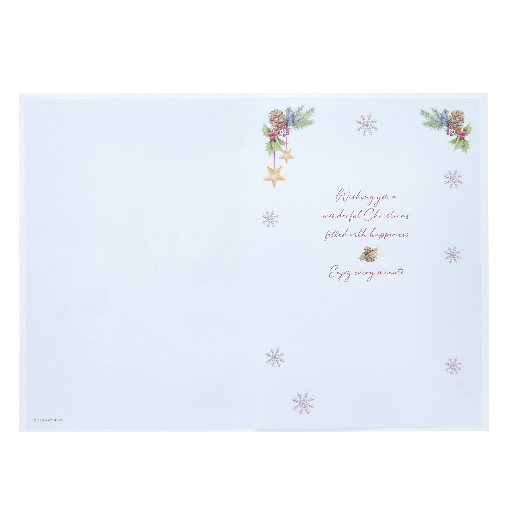 Friend Snowy House Bunnies Christmas Card