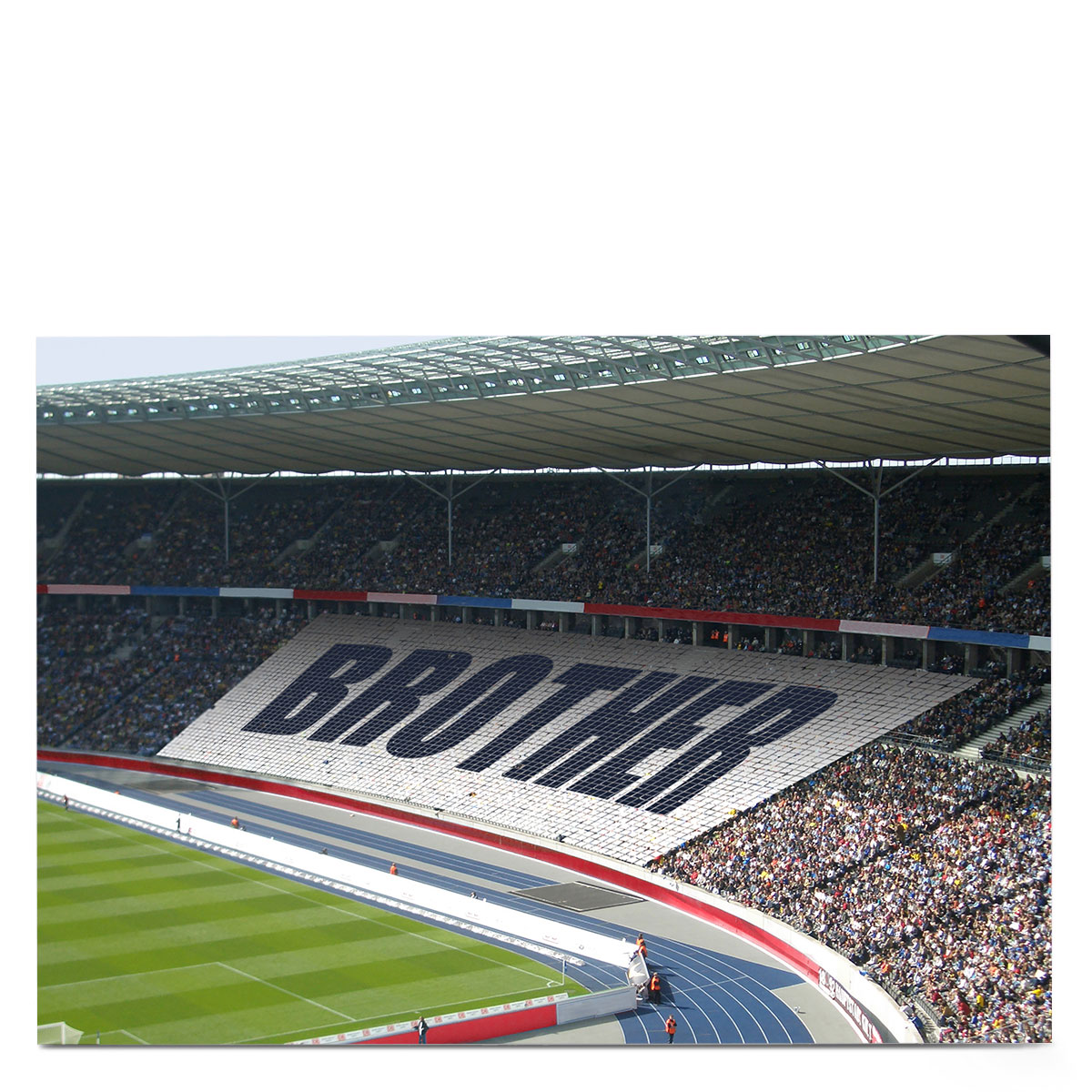 Personalised Birthday Card - Stadium Crowd [Brother]