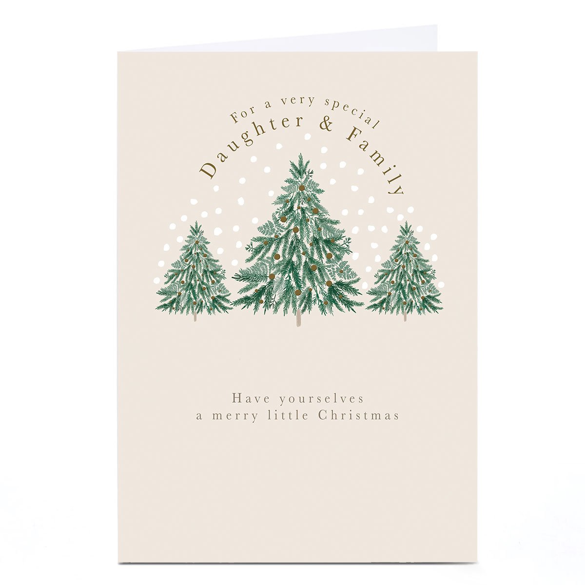 Personalised Christmas Card - A Very Special Daughter & Family