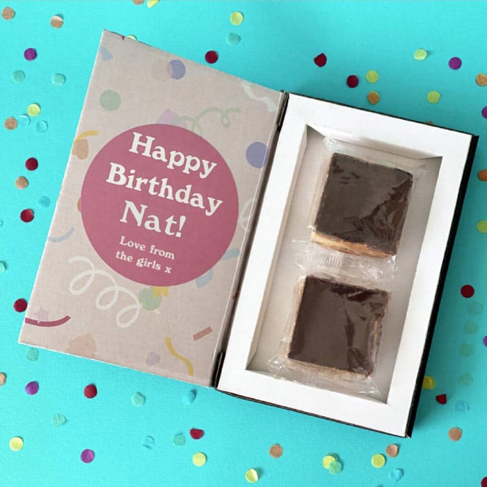 Personalised Birthday Cake Letterbox Gift