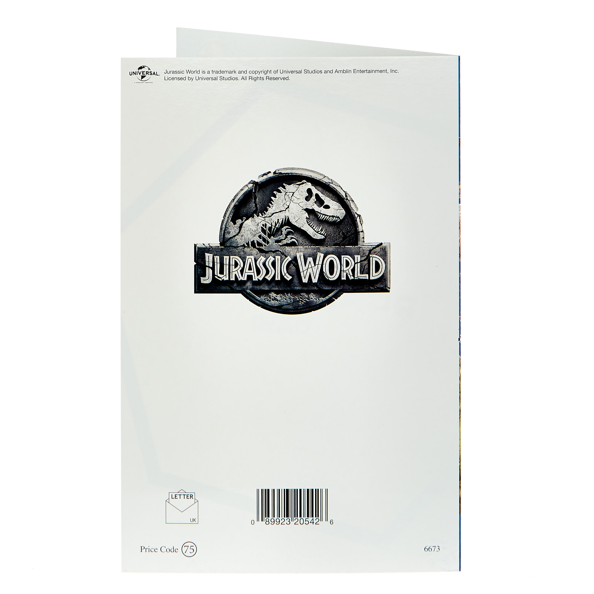 Jurassic World Birthday Card - T-Rex
