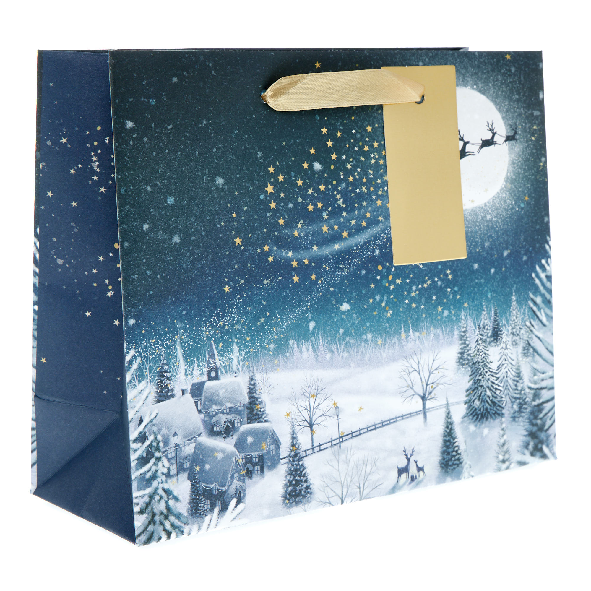 Snowy Scene Medium Landscape Gift Bag