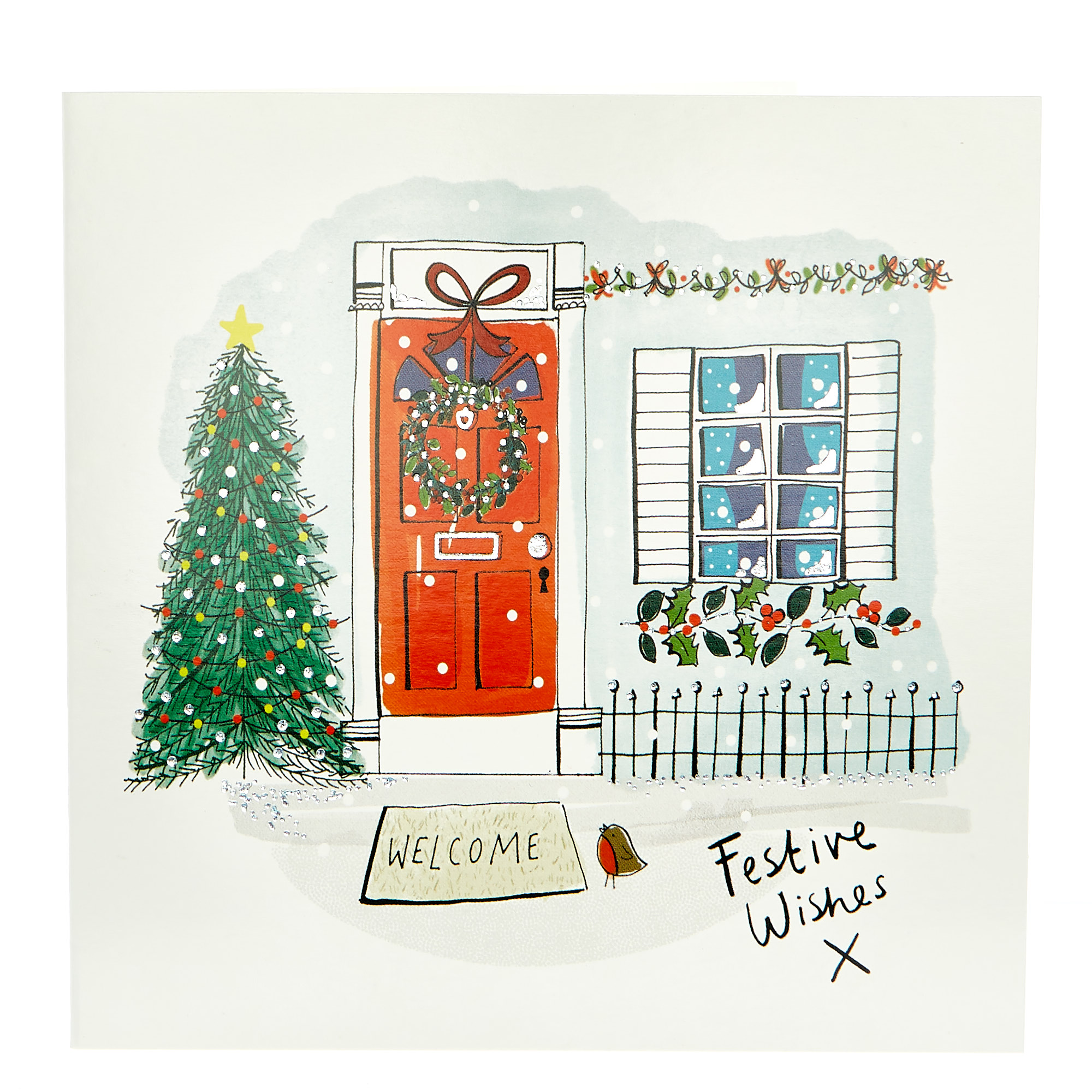 18 Festive Scene Charity Christmas Cards - 2 Designs 