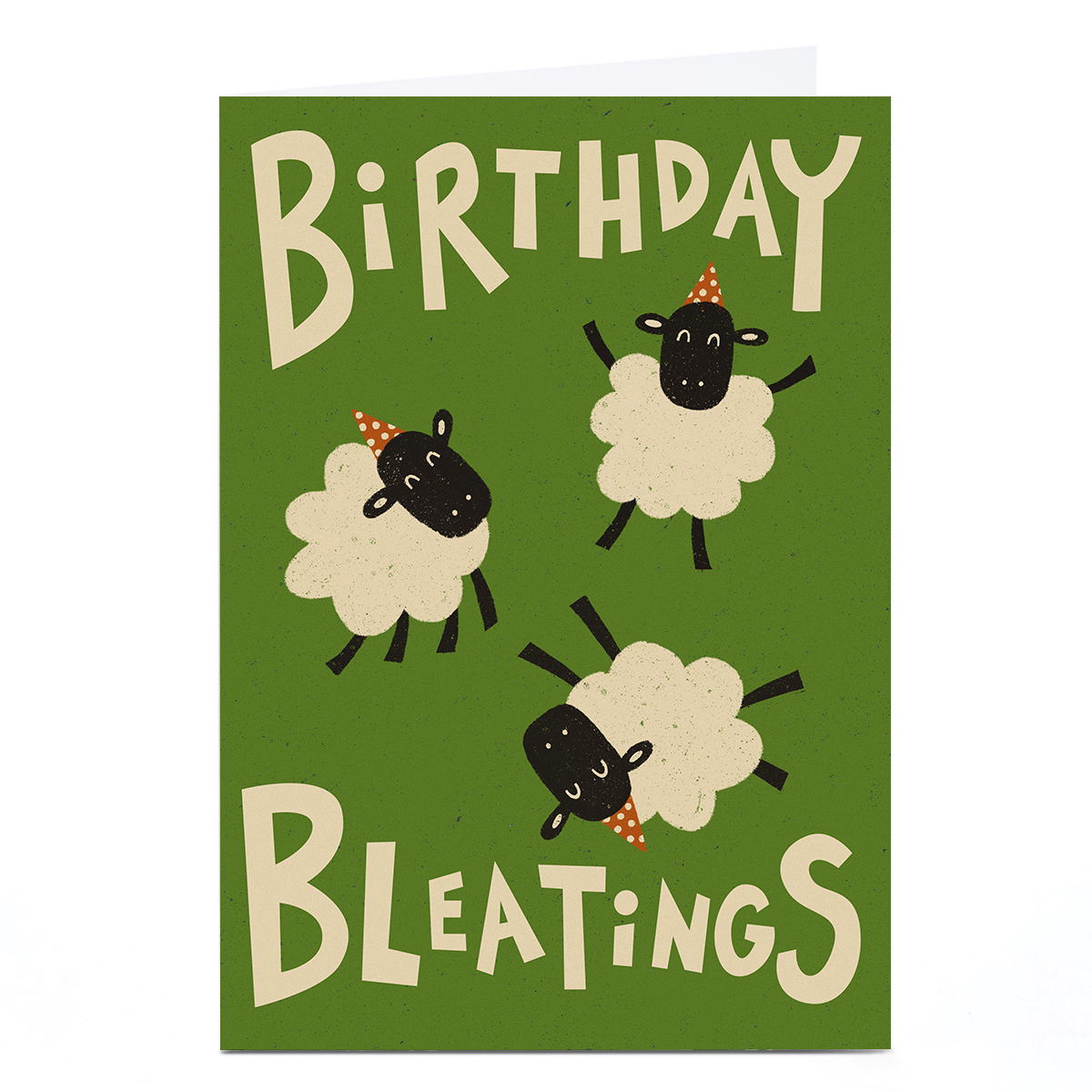 Personalised Tin Bath Birthday Card - Bleatings