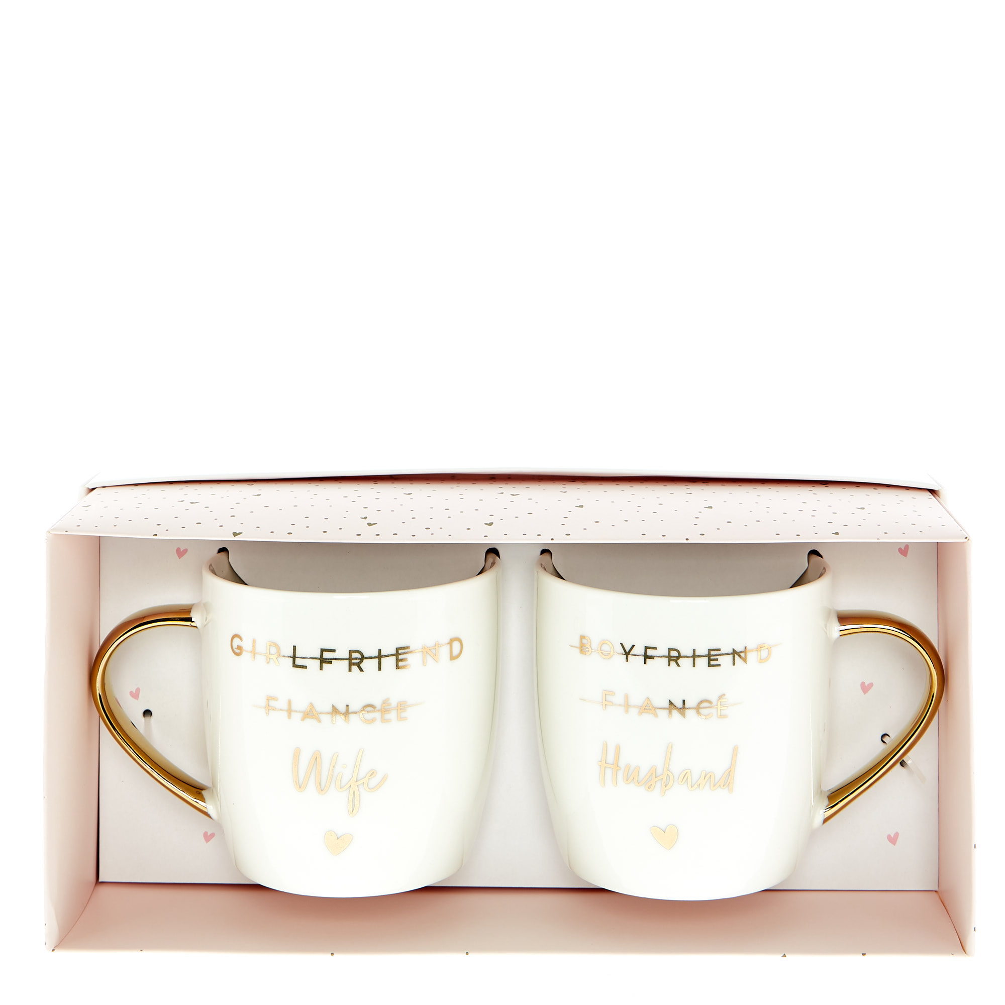 Two Hearts Husband Wife Mugs
