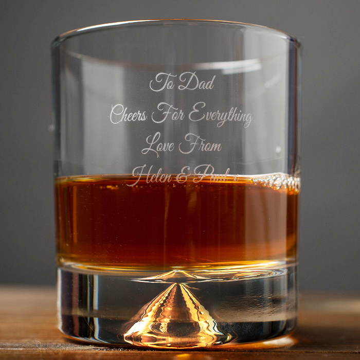 Personalised Engraved Stern Whisky Glass