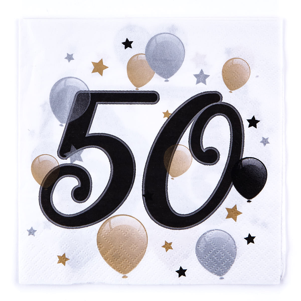 50th Birthday Napkin & Candle Bundle