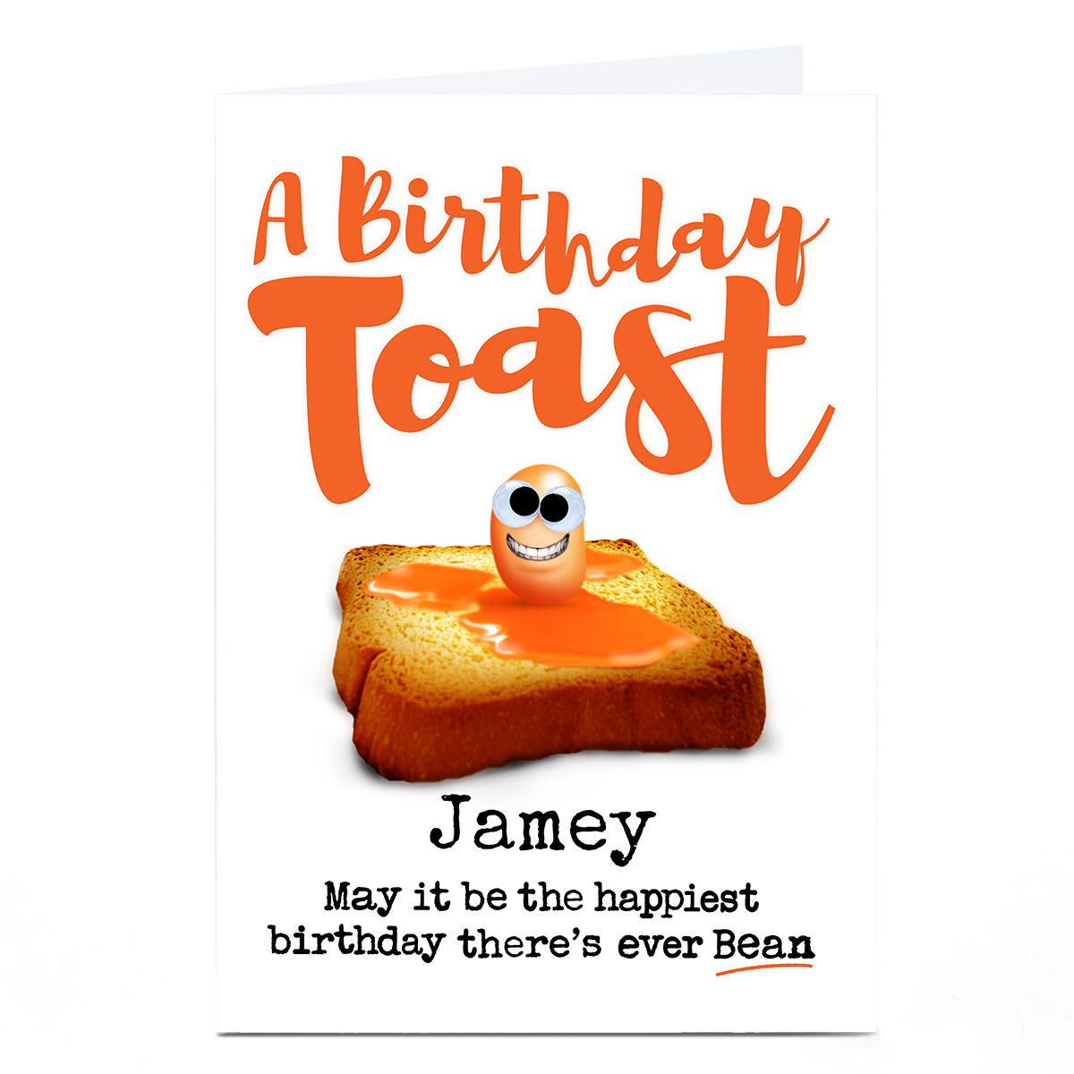 Personalised PG Quips Birthday Card - Birthday Toast