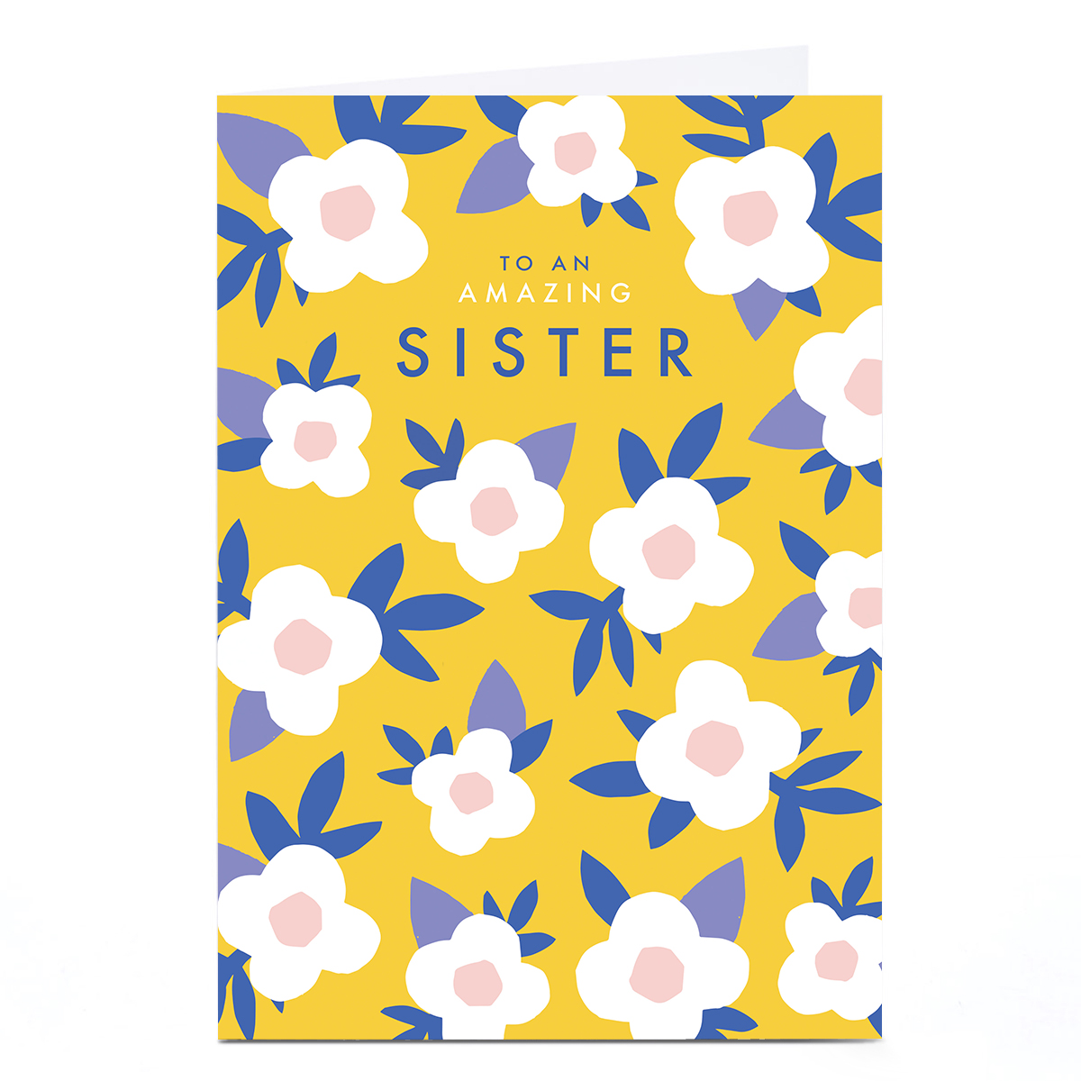 Birthday Card - Yellow Amazing Sister Flowers, Sister